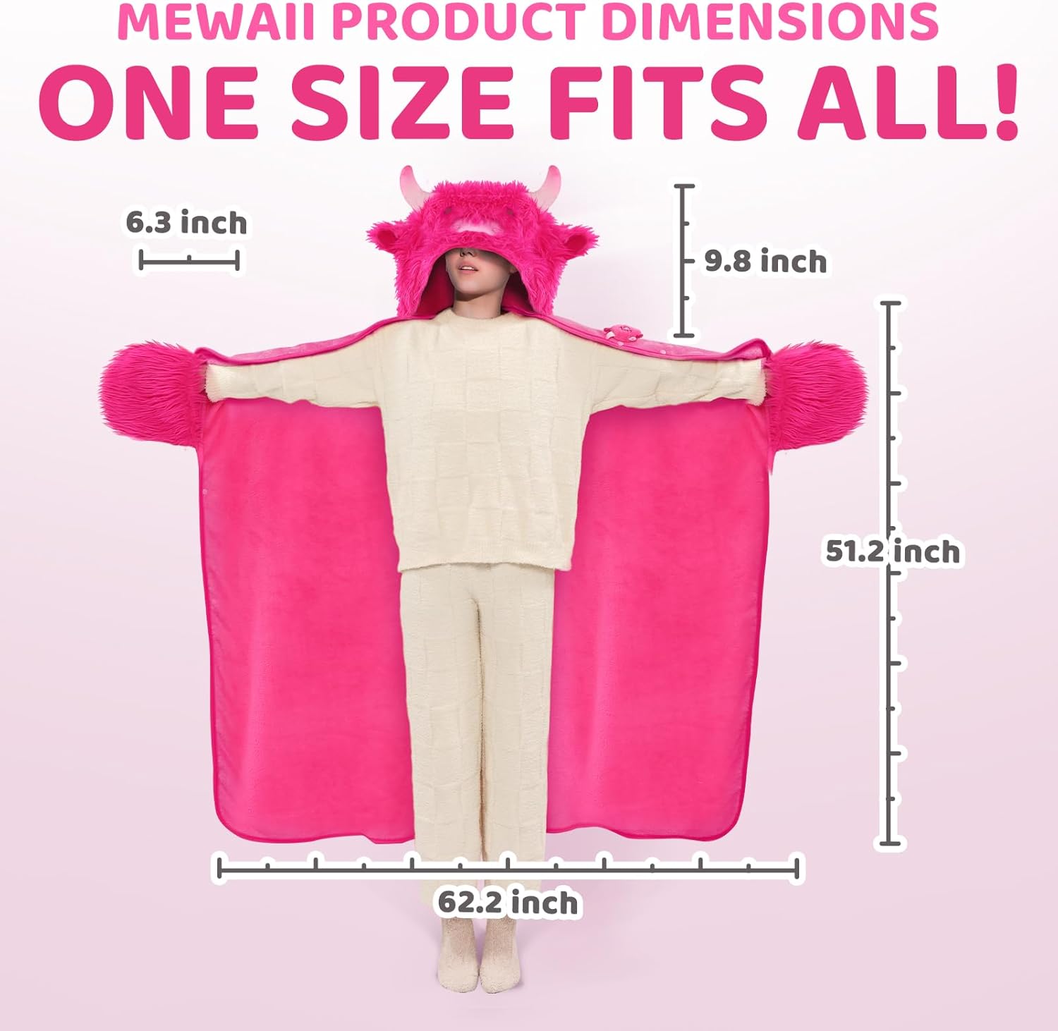 Ultimate Softness Highland Cow Hoodie Blanket - Cozy Flannel Wearable Blanket for Women