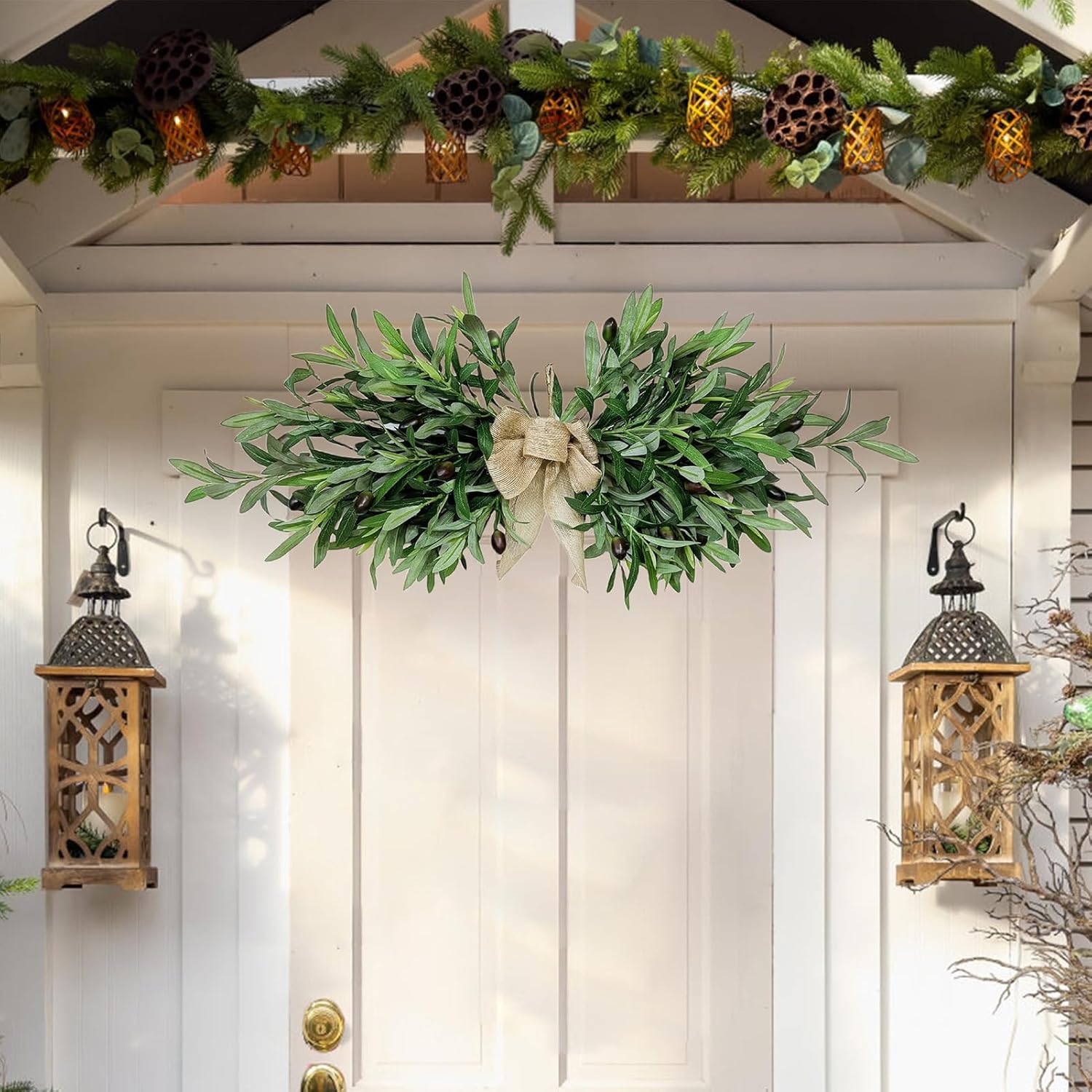 Firlar Artificial Olive Floral Swag 236 Inch Decor