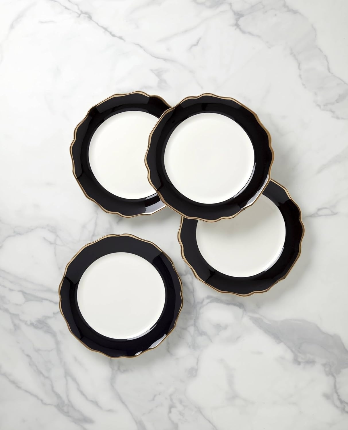 Lenox Contempo Luxe Dinner Plates Set of 4 Black