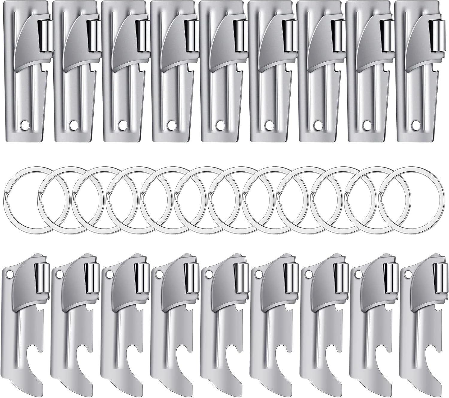 Honeydak Military Can Openers with Key Ring 18 Pieces