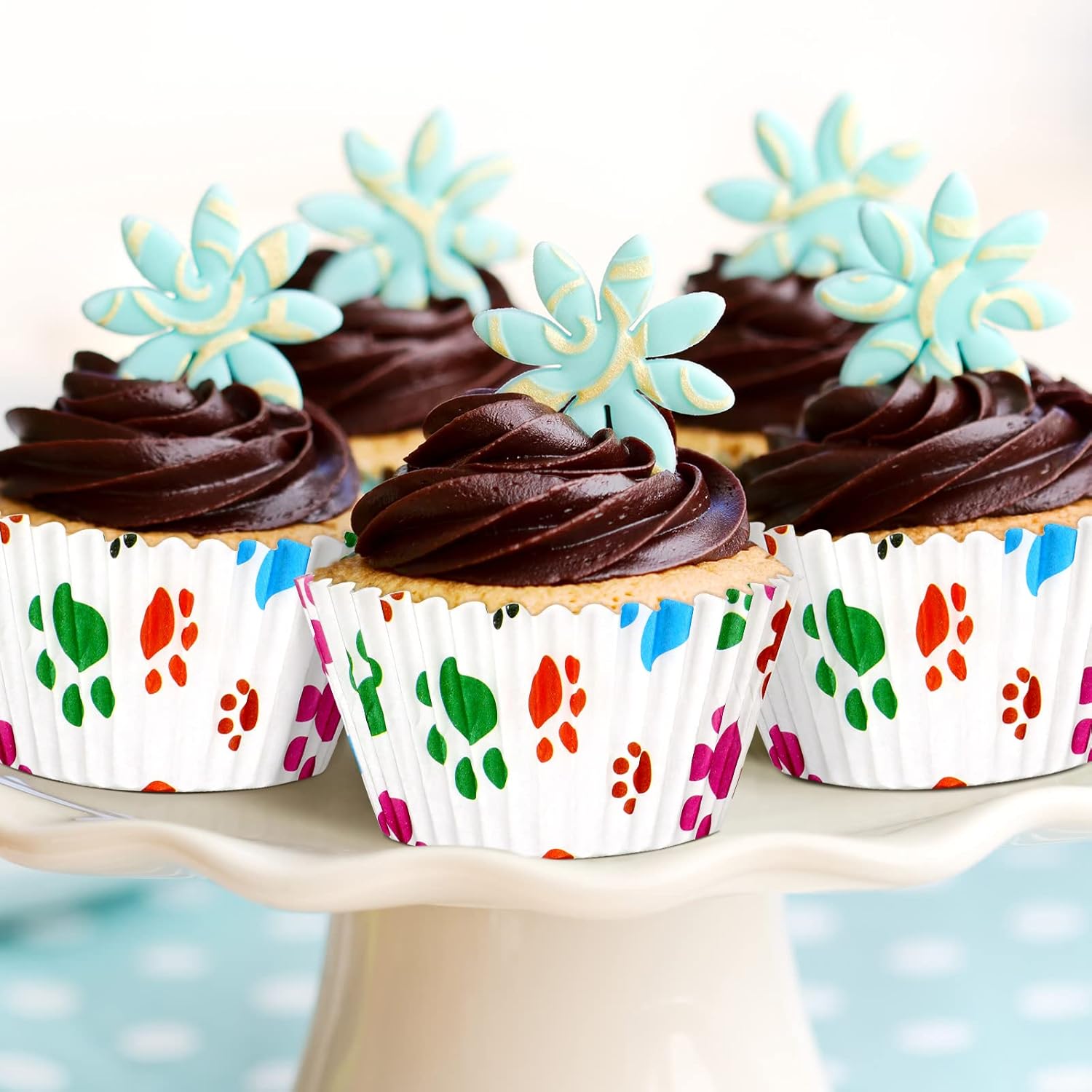 200 Pcs Paw Bone Cupcake Liners for Dog Lovers