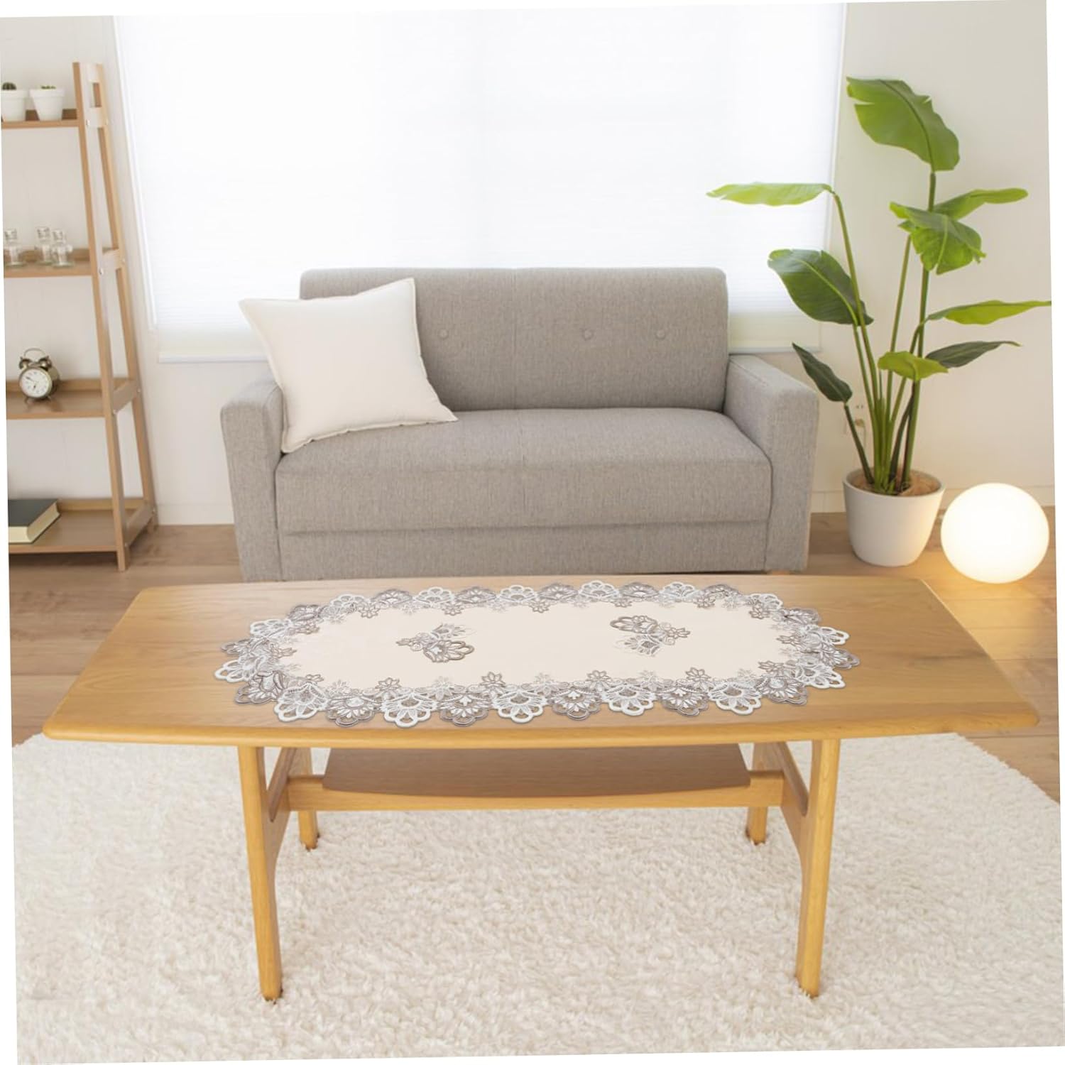 Elegant Lace Table Runner for Oval Tables