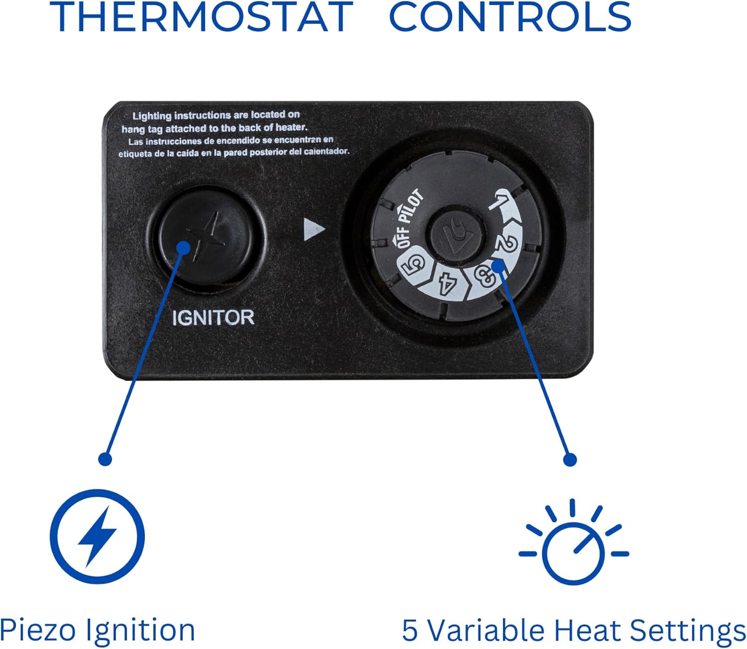 ProCom ML100TBA-B Ventless Propane Blue Flame Space Heater