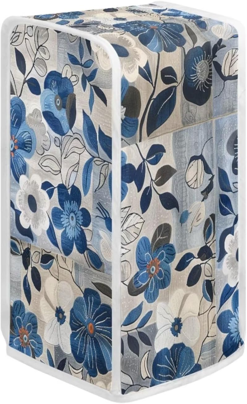Blue Flower Desk Cover for Manual Can Opener