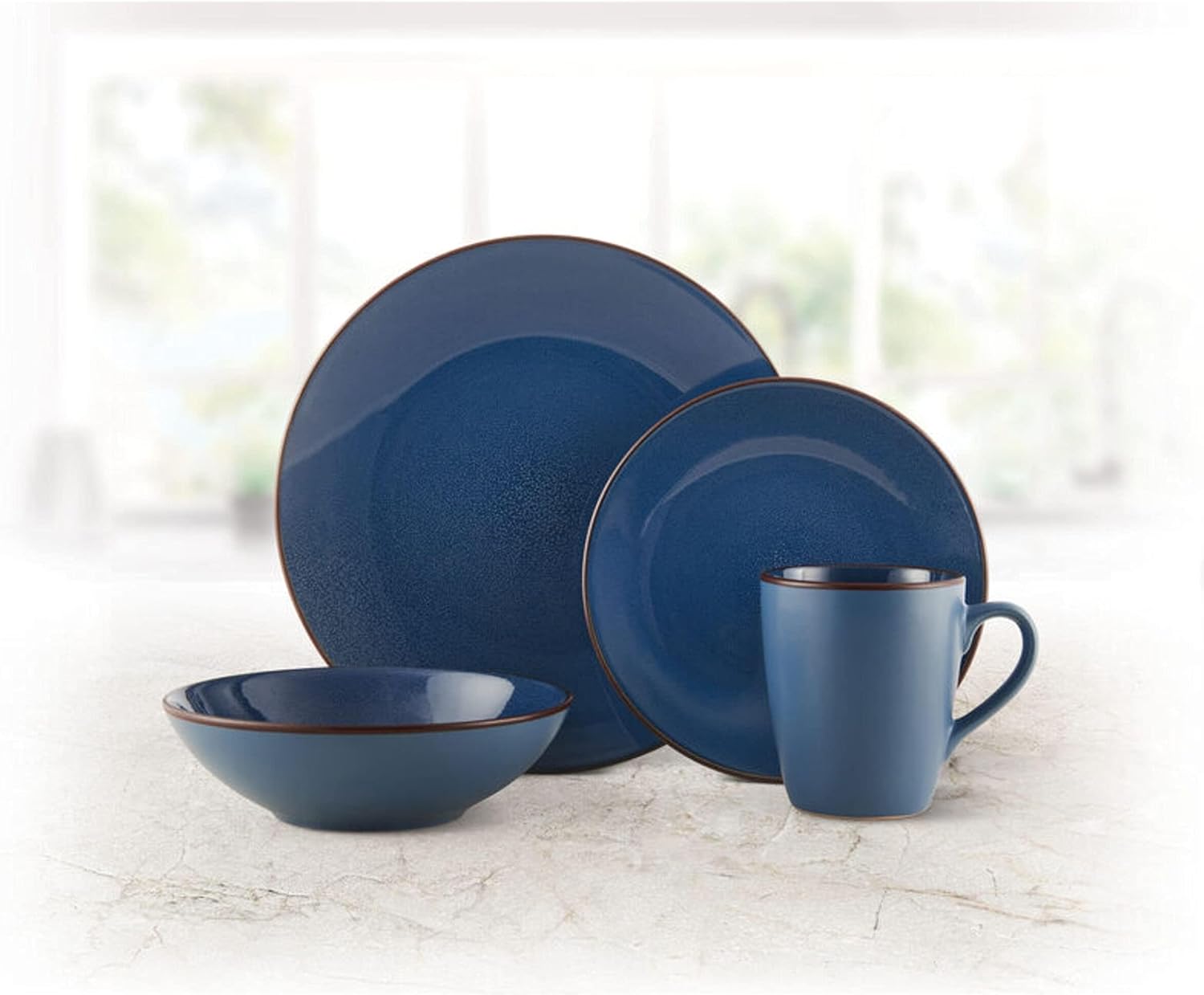 Pfaltzgraff Pierce 16-Piece Dinnerware Set Blue