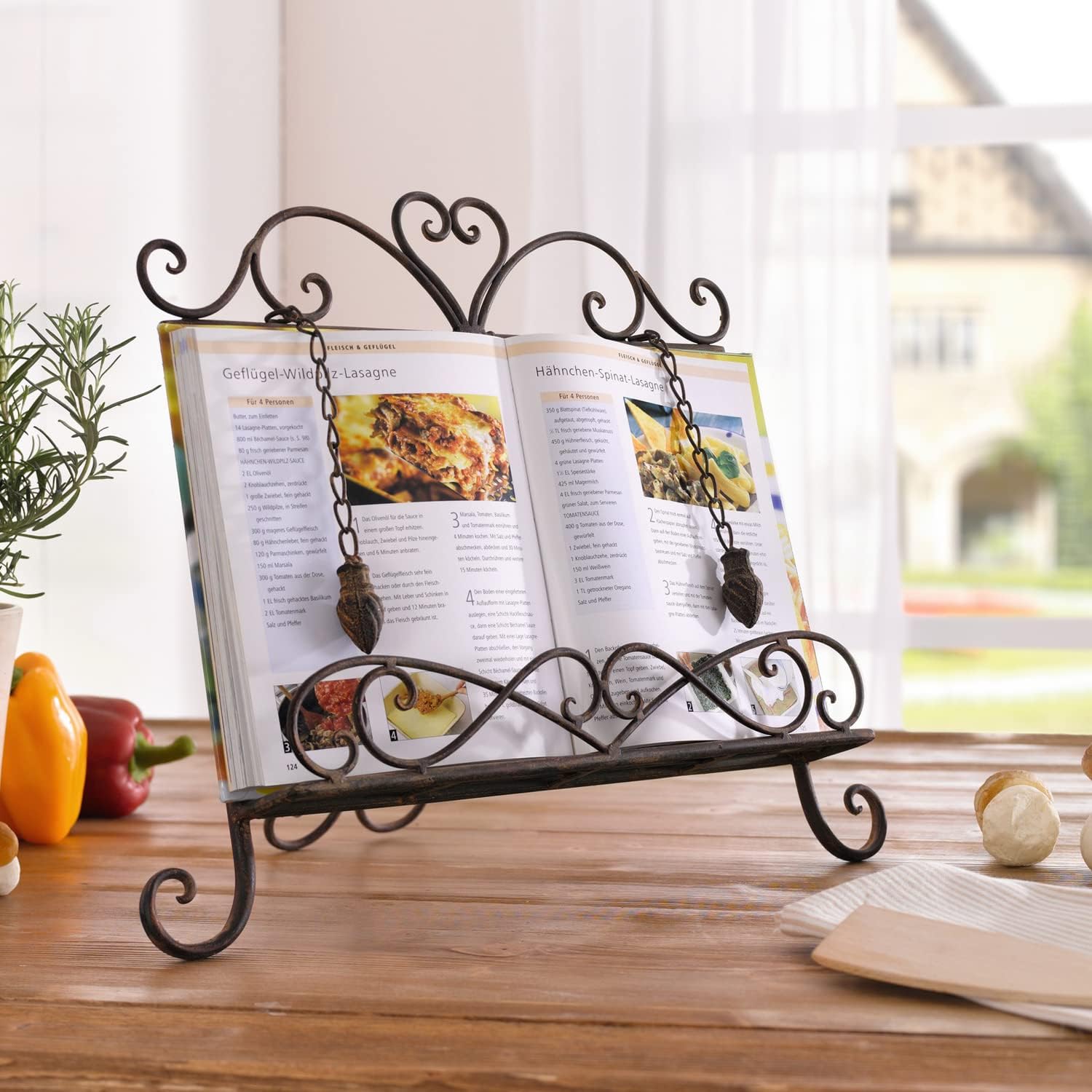 Westcharm Holiday Gift - Antique Metal Cookbook Stand