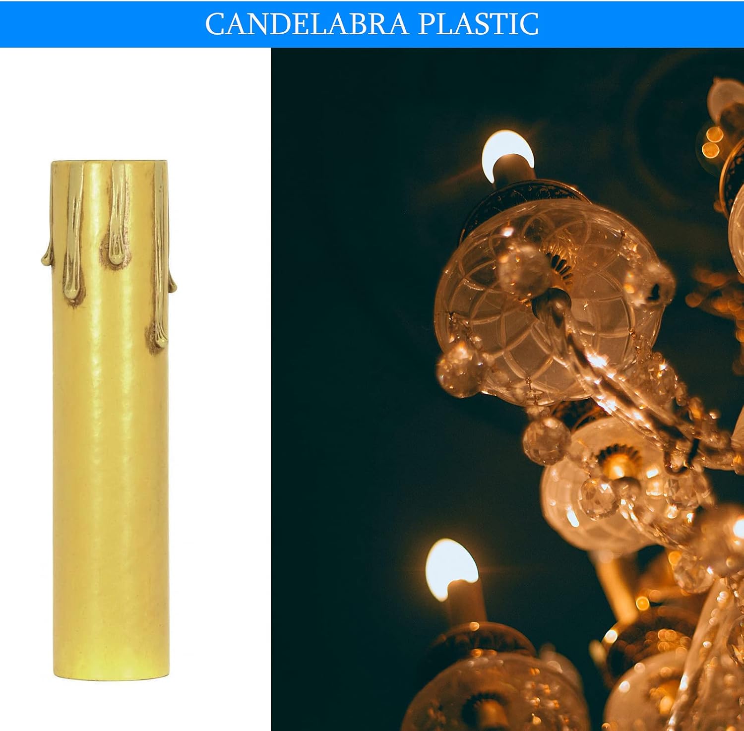 Ciata 6-inch Ivory Paper Candle Covers 12 Pack