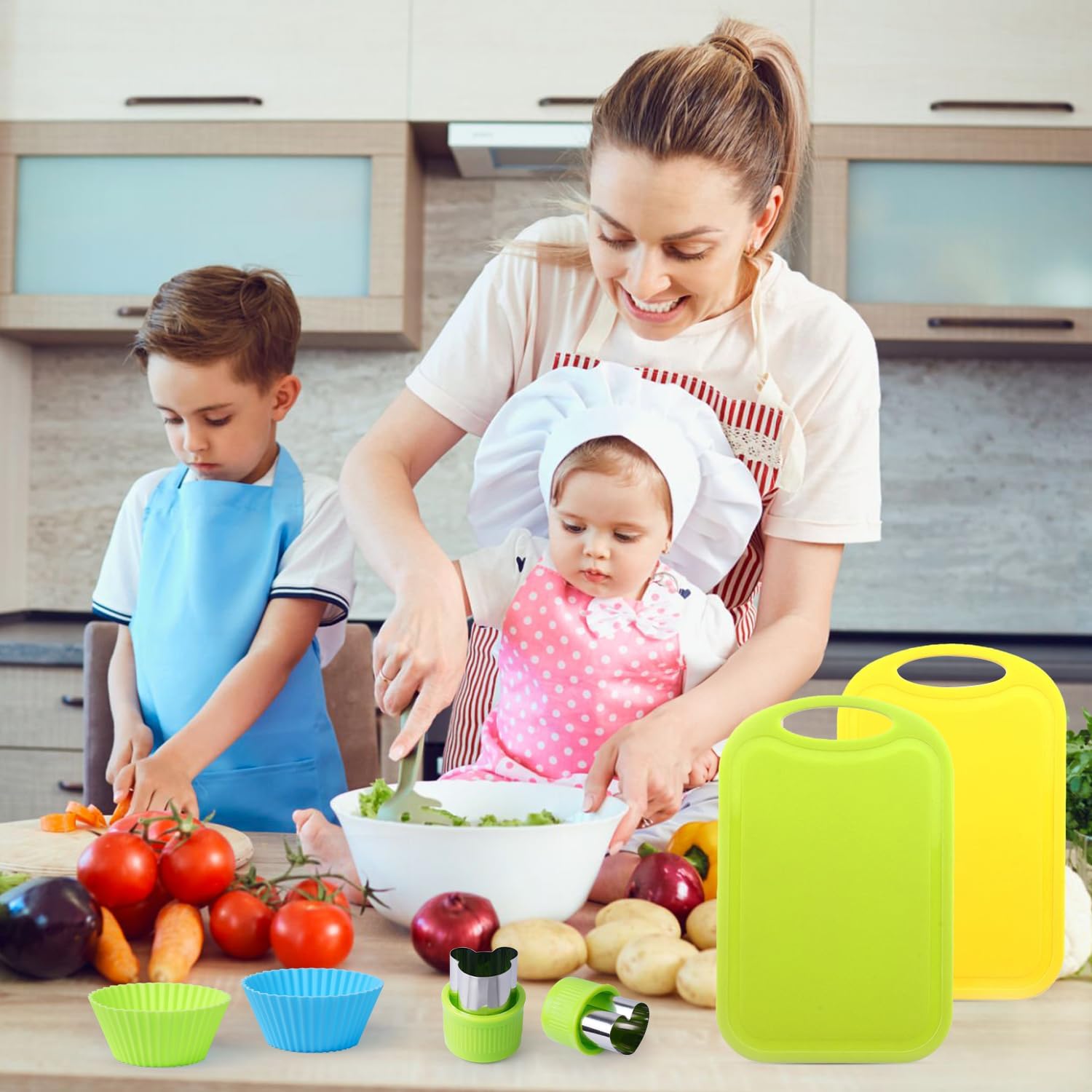 Kids Safe Kitchen Knife Set for Toddlers and Real Cooking Fun