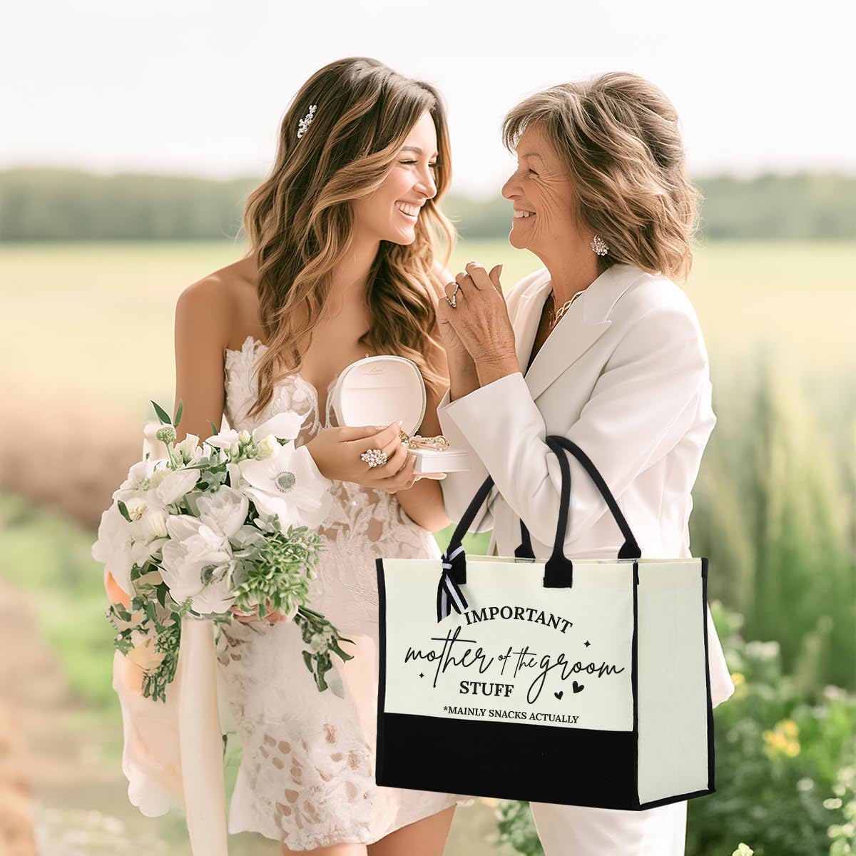 Wedding Gift Bag for Women Canvas Tote Bag