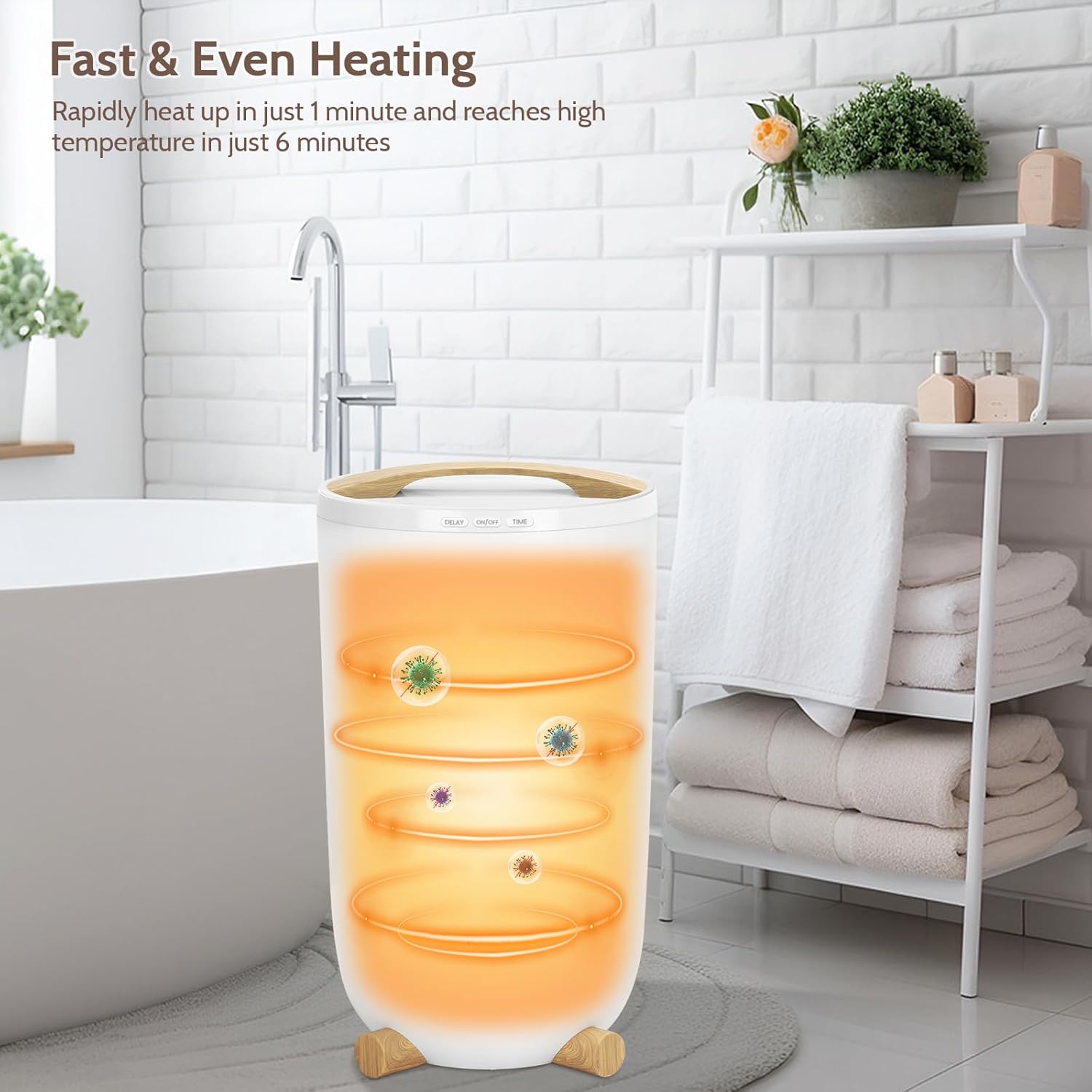 Keenray Large Towel Warmer Bucket with LCD Screen