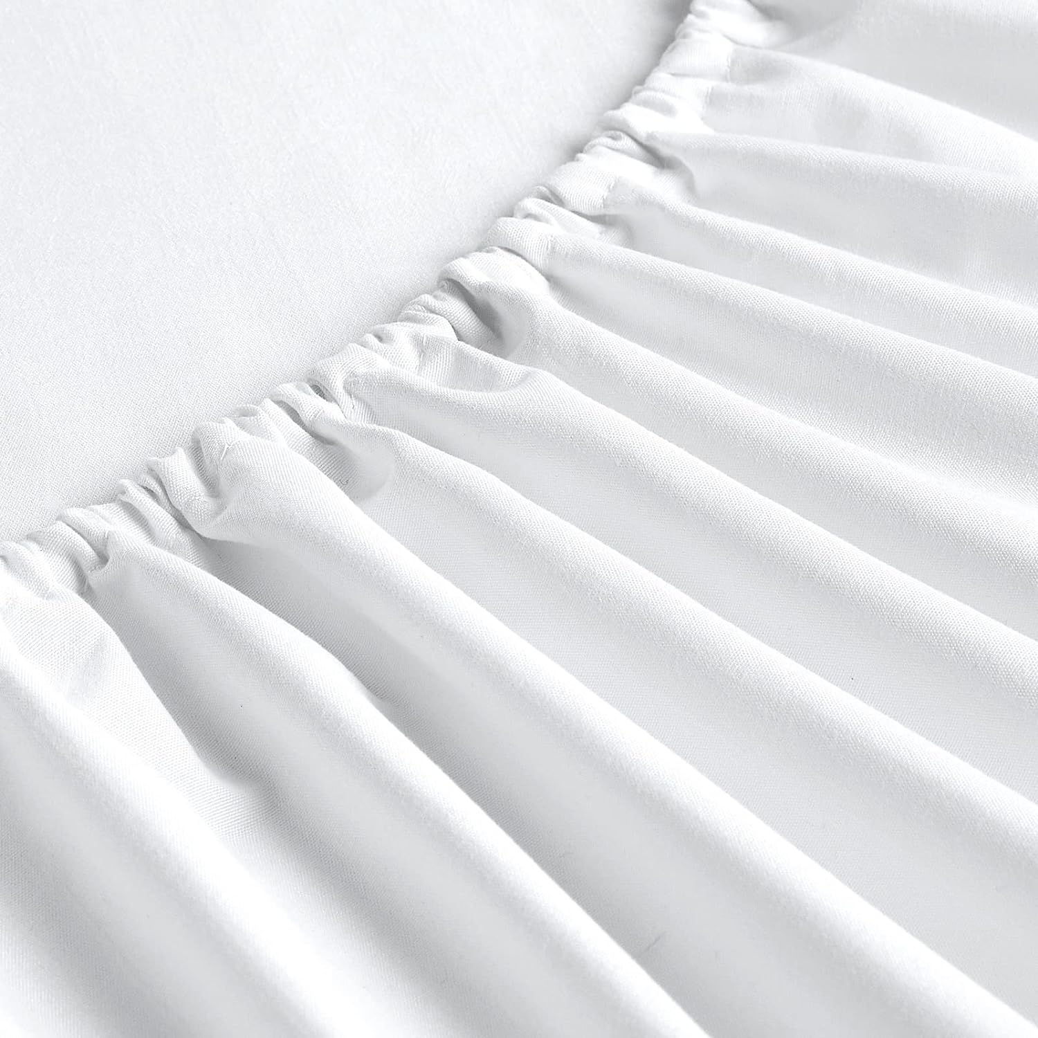 FreshCulture Twin Fitted Sheets 6 Pack White Deep Pocket