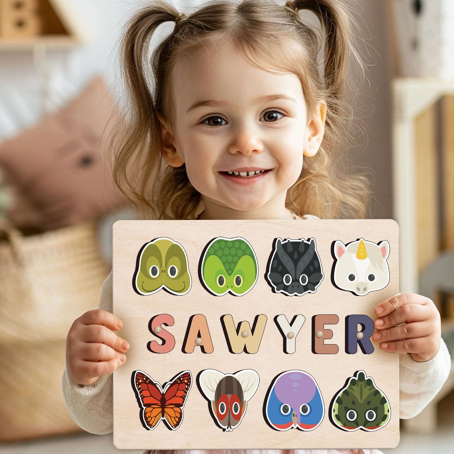 Personalized Wooden Name Puzzles For Toddlers