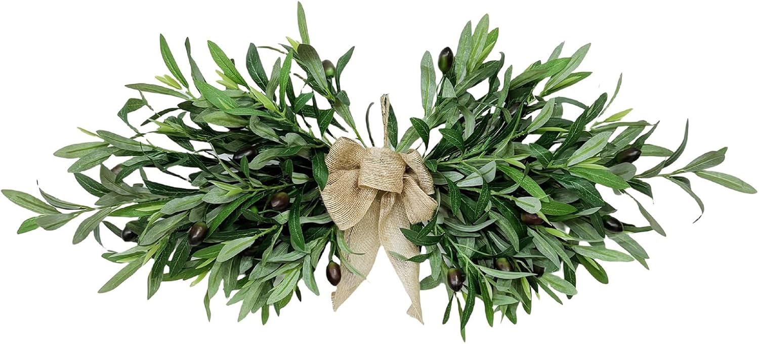 Firlar Artificial Olive Floral Swag 236 Inch Decor