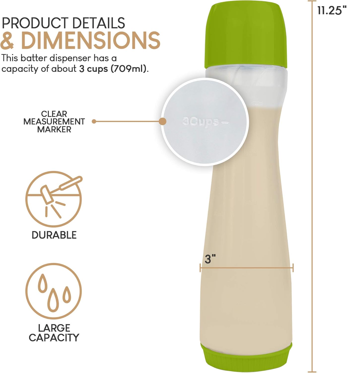 EXULTIMATE Pancake Batter Dispenser Pen