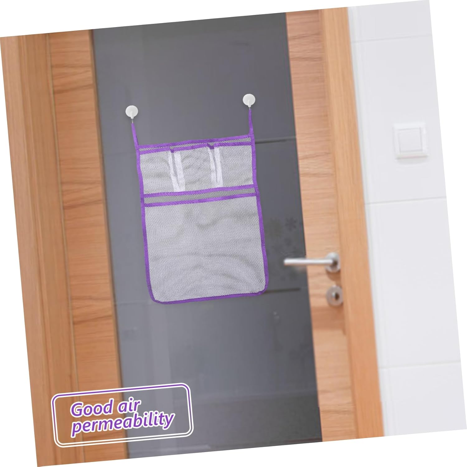 Hanging Shower Organizer Mesh Bag For Bathroom Storage