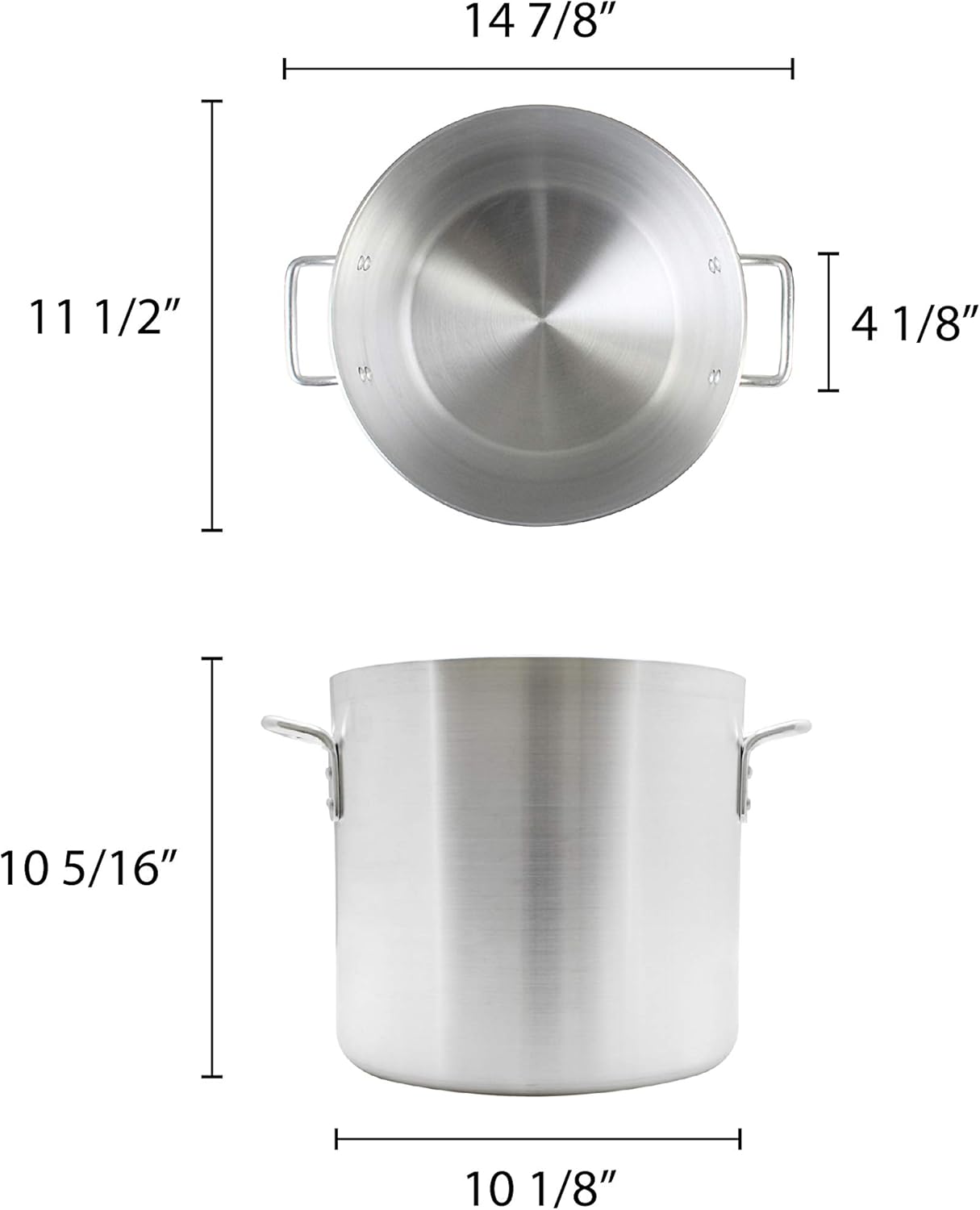 16 Quart Heavy Duty Aluminum Stock Pot
