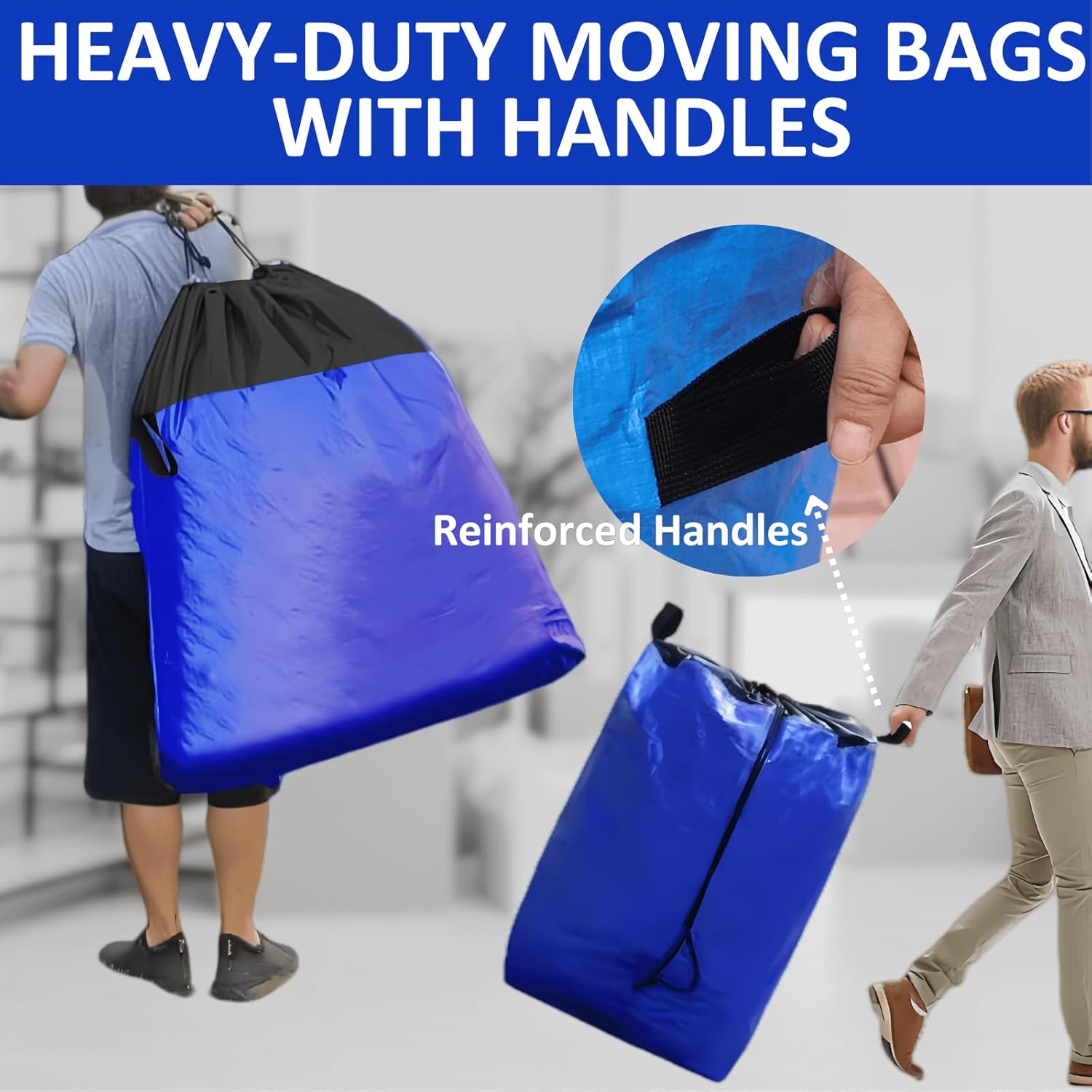 BBJ WRAPS Moving Bags Heavy Duty Extra Large Set of 2