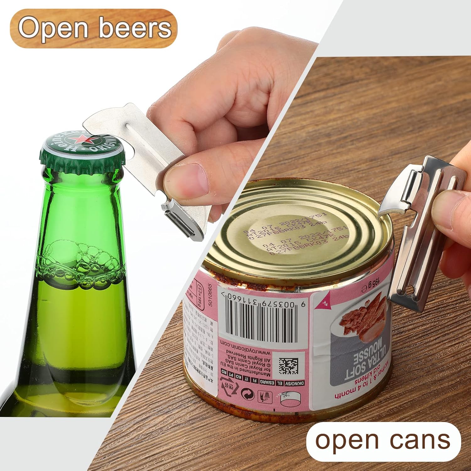 Honeydak Military Can Openers with Key Ring 18 Pieces