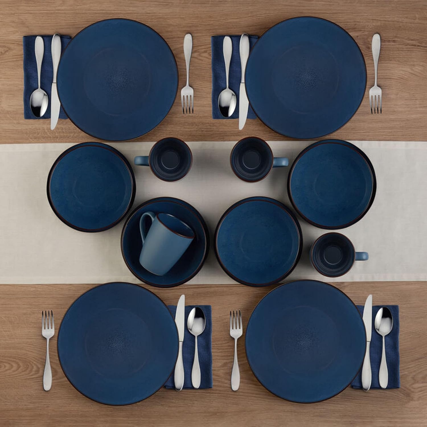 Pfaltzgraff Pierce 16-Piece Dinnerware Set Blue