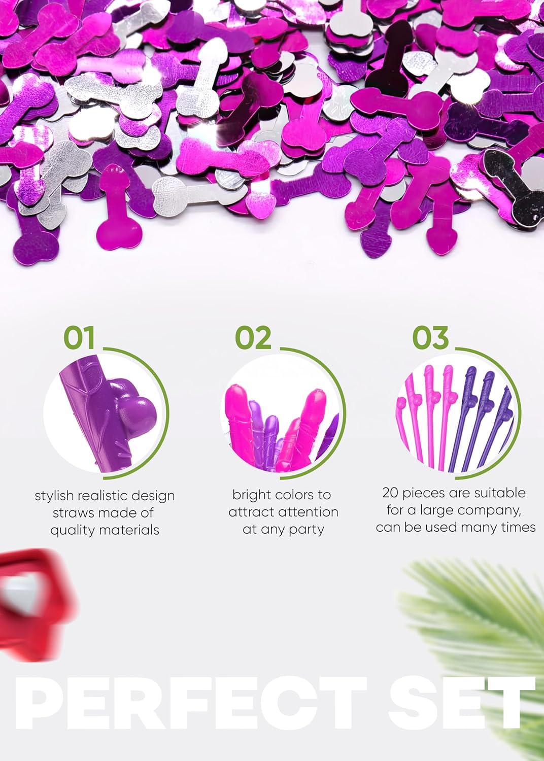 Bachelorette Party Straws 10pcs Funny Drinking Straws