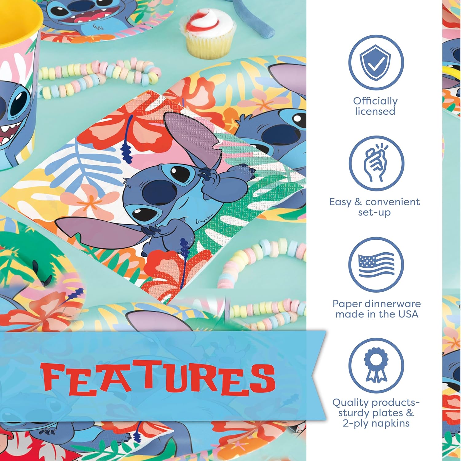 Unique Stitch Plates and Napkins for 16