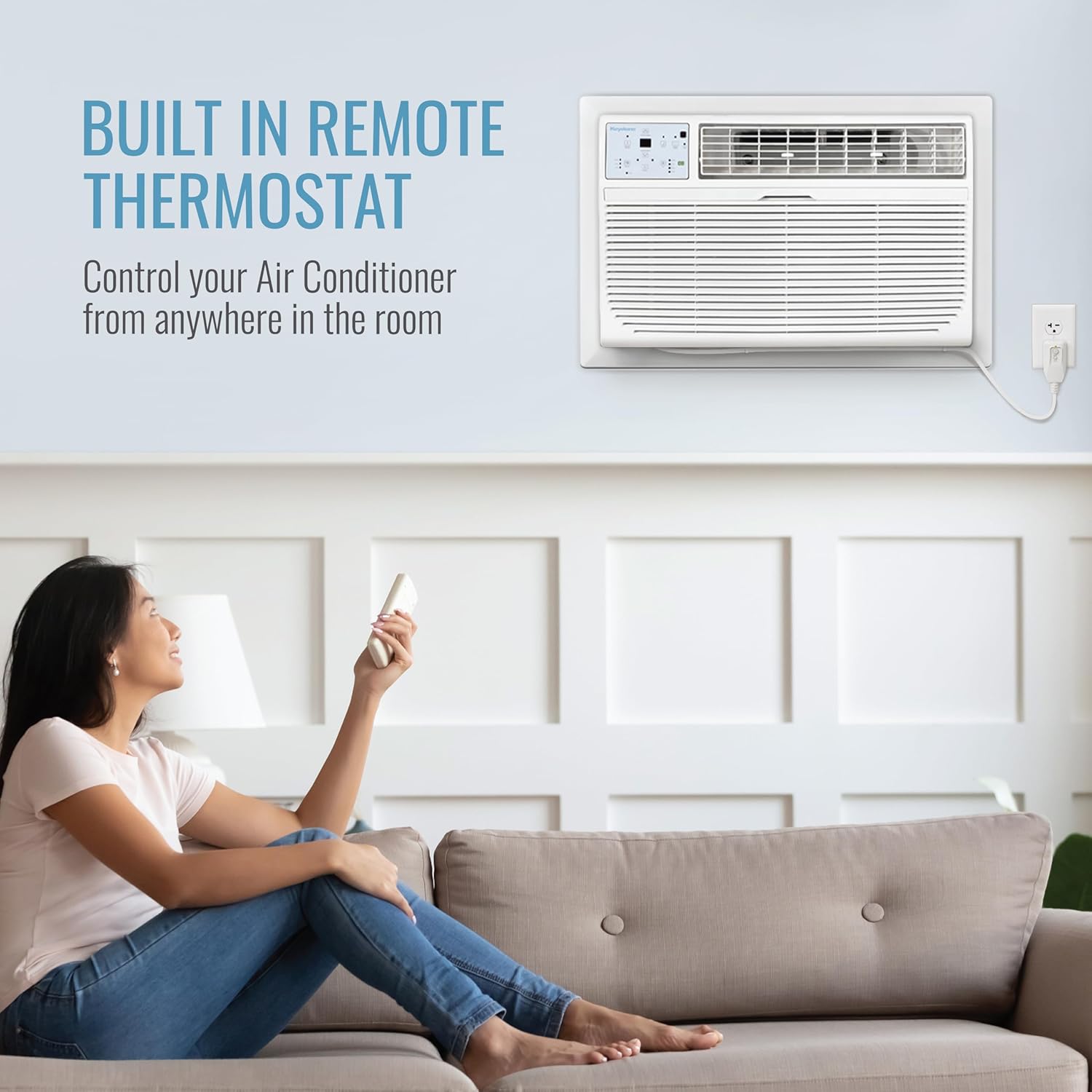 Keystone 14000 BTU Wall AC with Heat and Dehumidifier