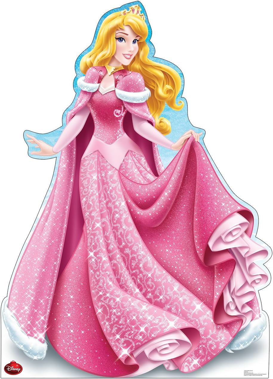 Disney Holiday Aurora Cardboard Cutout Standup