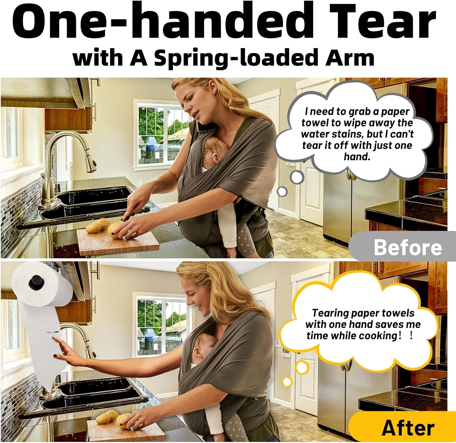 Ofiray-home Upgraded Paper Towel Holder Wall Mount