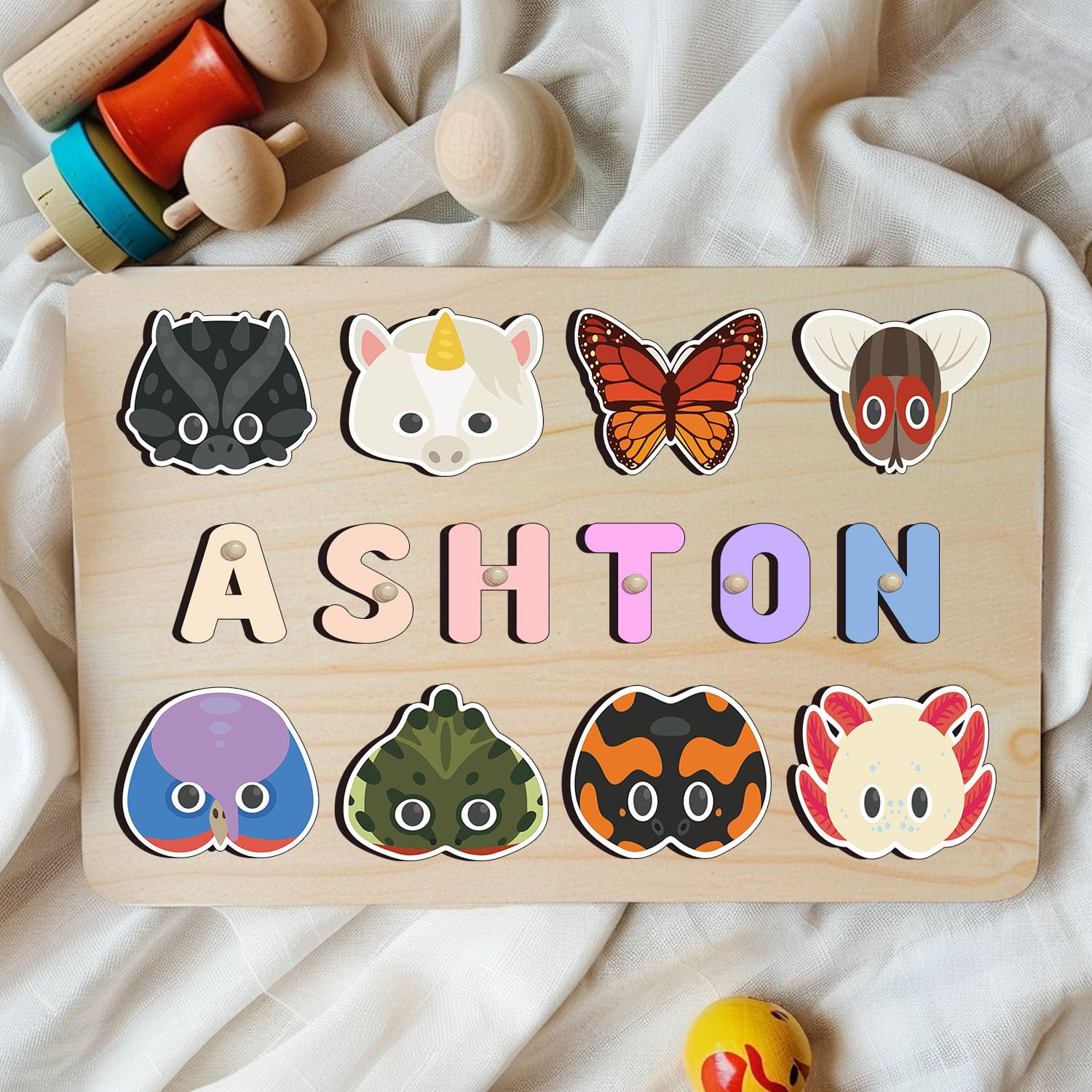 Personalized Wooden Name Puzzle For Toddlers