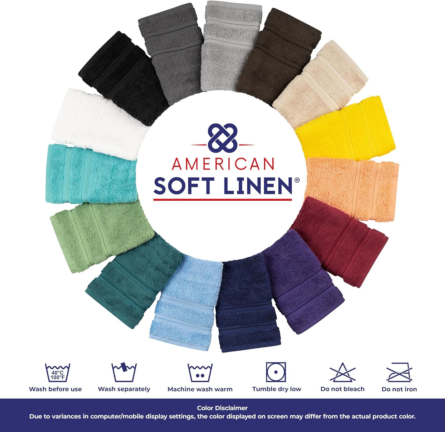 American Soft Linen 4 Piece Bath Towel Set