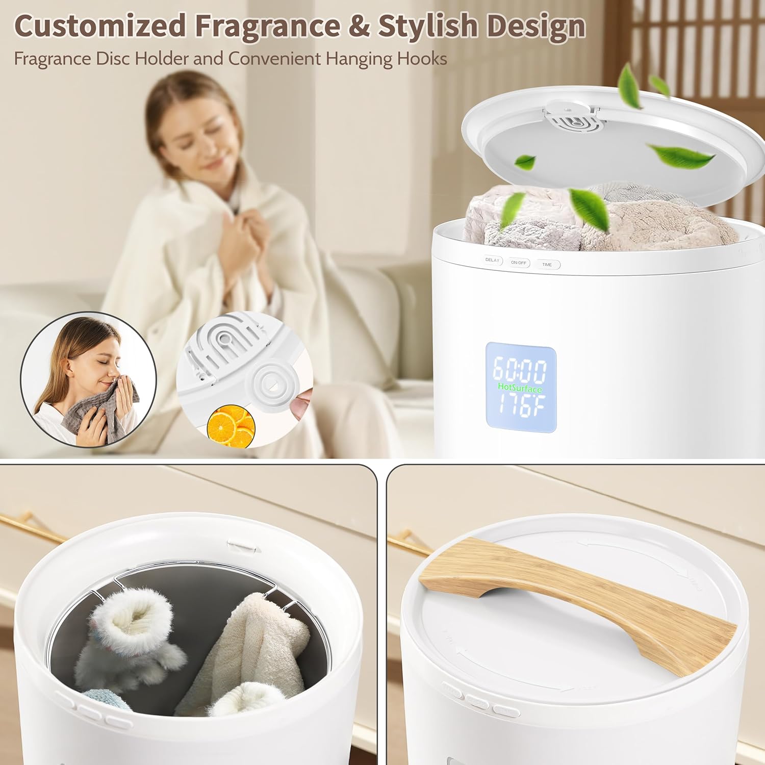 Keenray Large Towel Warmer Bucket with LCD Screen