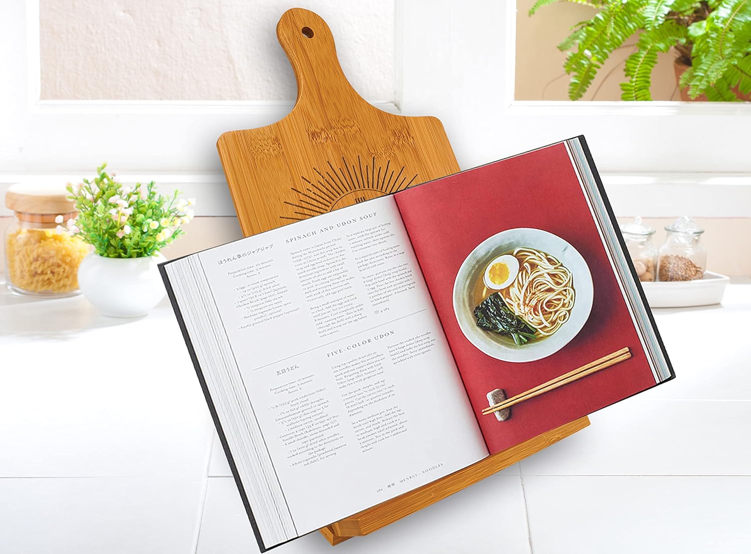 Custom Bamboo Chef Easel for Kitchen Use