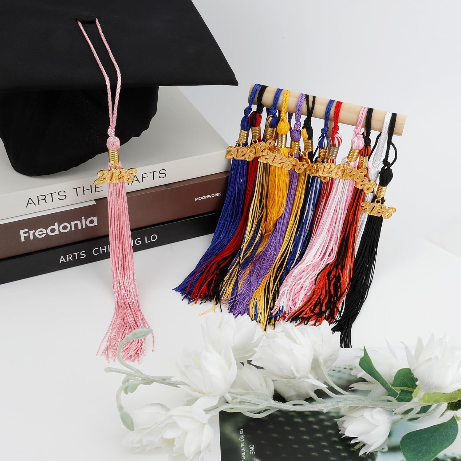 2026 Black Gold Graduation Tassel with Golden Charm