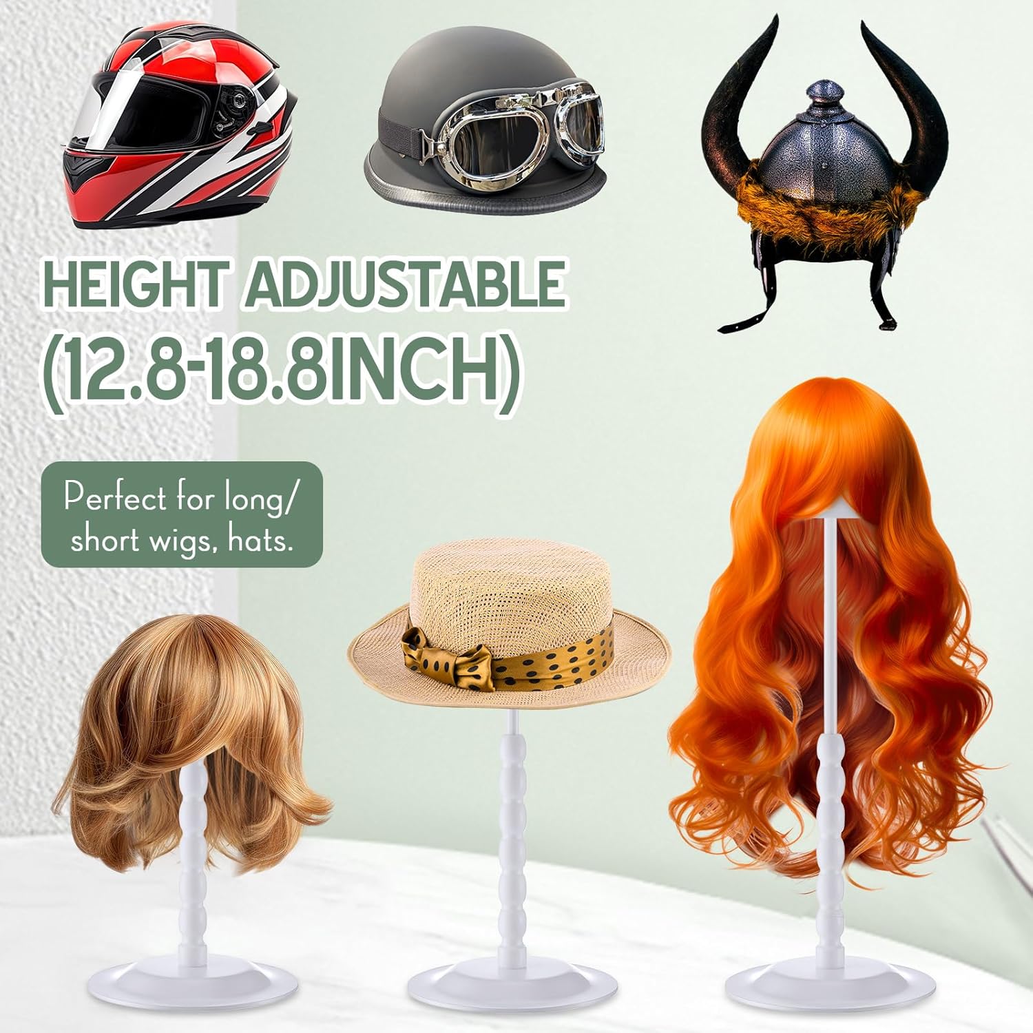 Geelin 4 Pcs Adjustable Metal Hat Stand