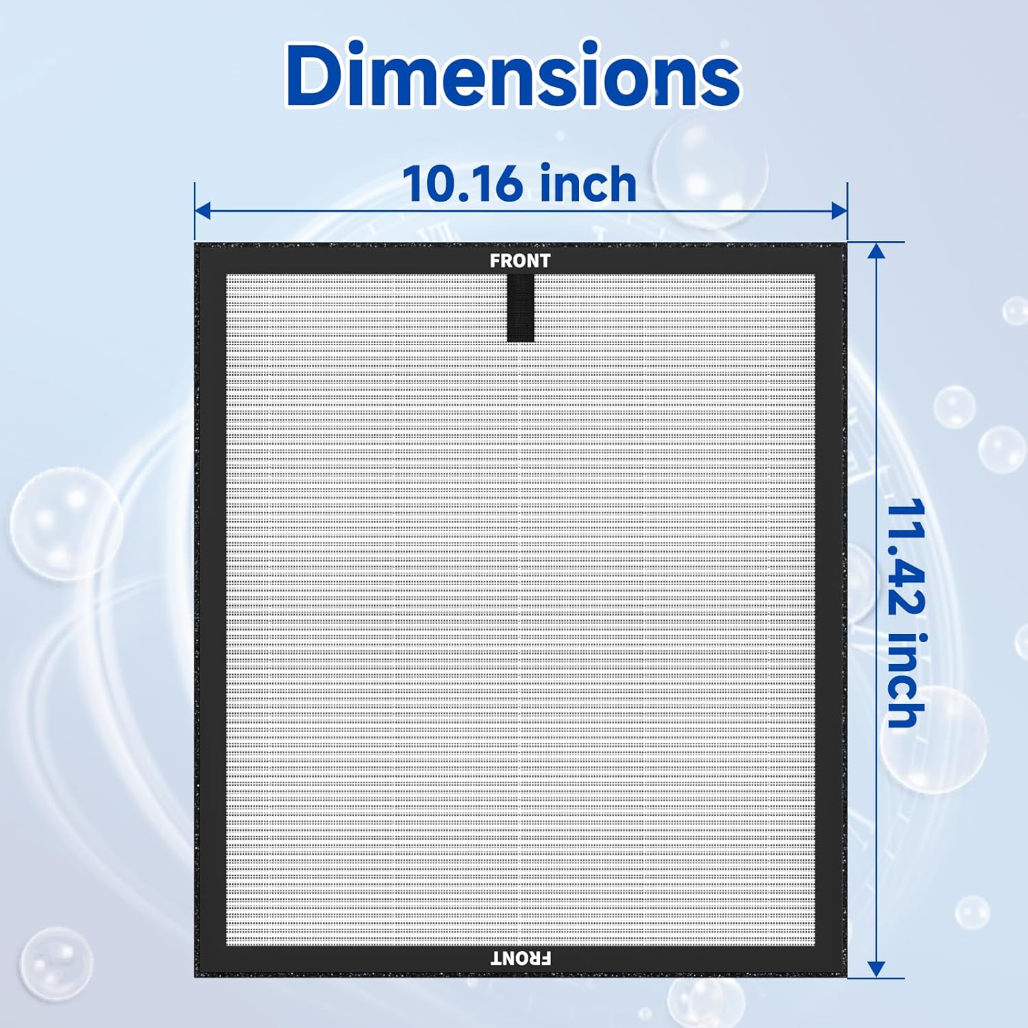 2 Pack HAP-603 HAP-603WF Replacement Filter for ECOSELF Air Purifier