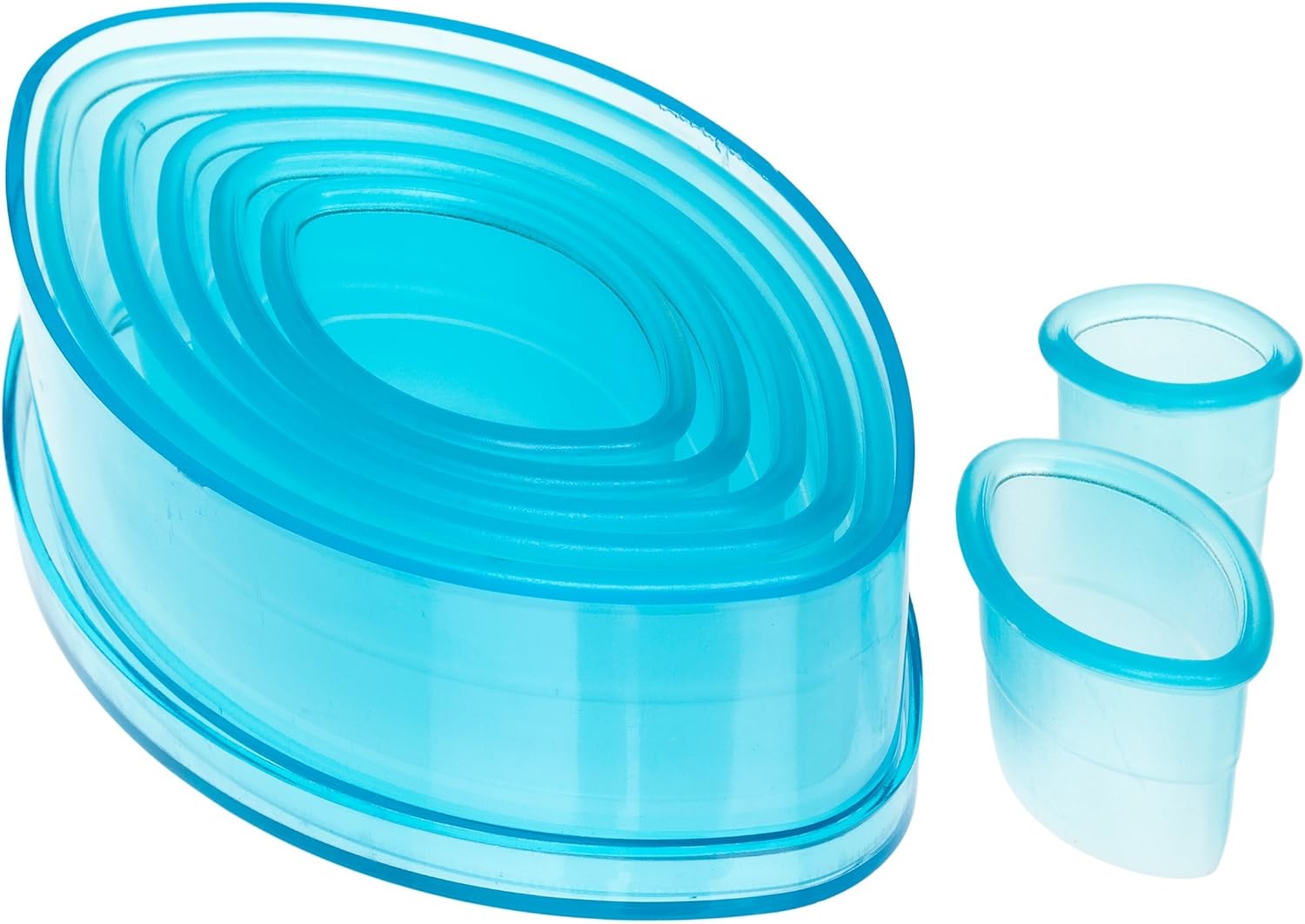 Ateco Football Cutter Set 7 Pieces Blue