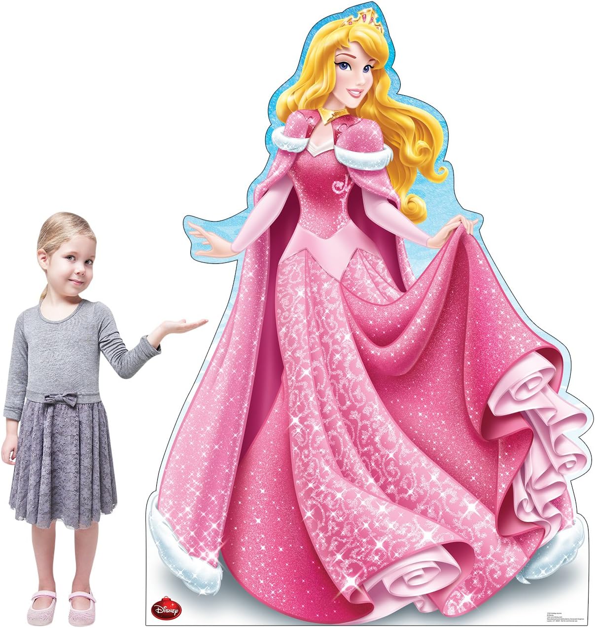 Disney Holiday Aurora Cardboard Cutout Standup