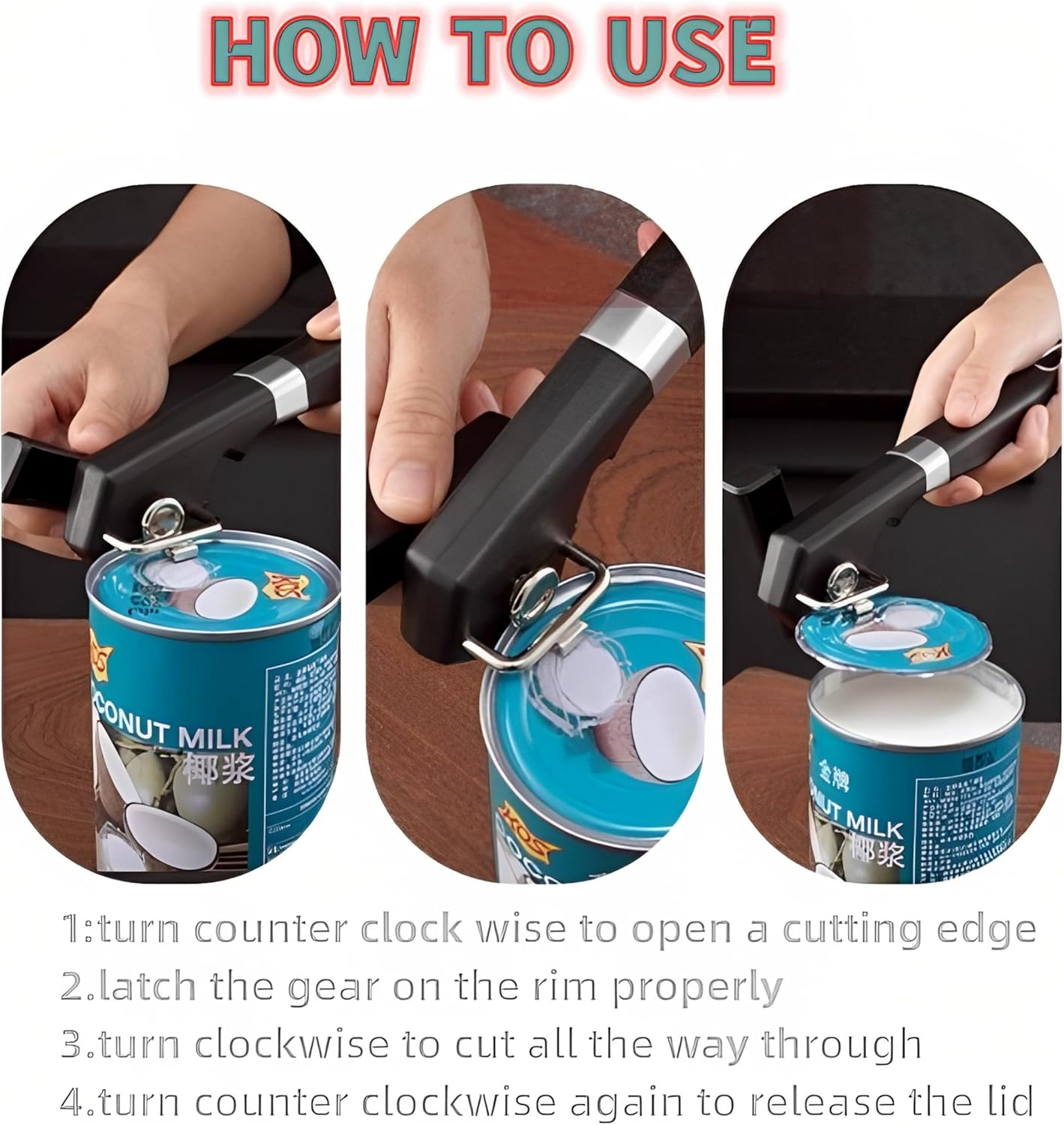 BETTHK 2025 Heavy Duty Multifunctional Can Opener with Magnet