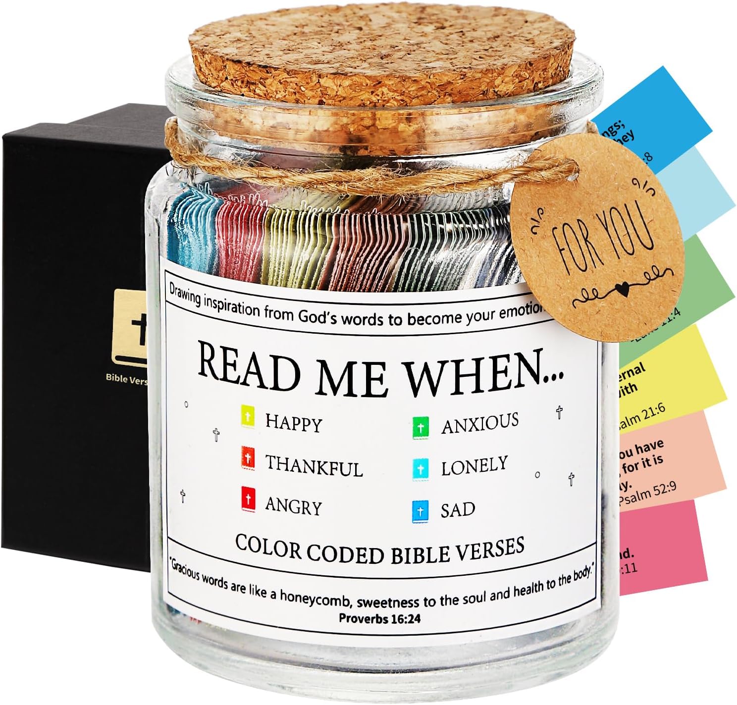 Bible Verse Jar with Prayer Cards for Spiritual Inspiration