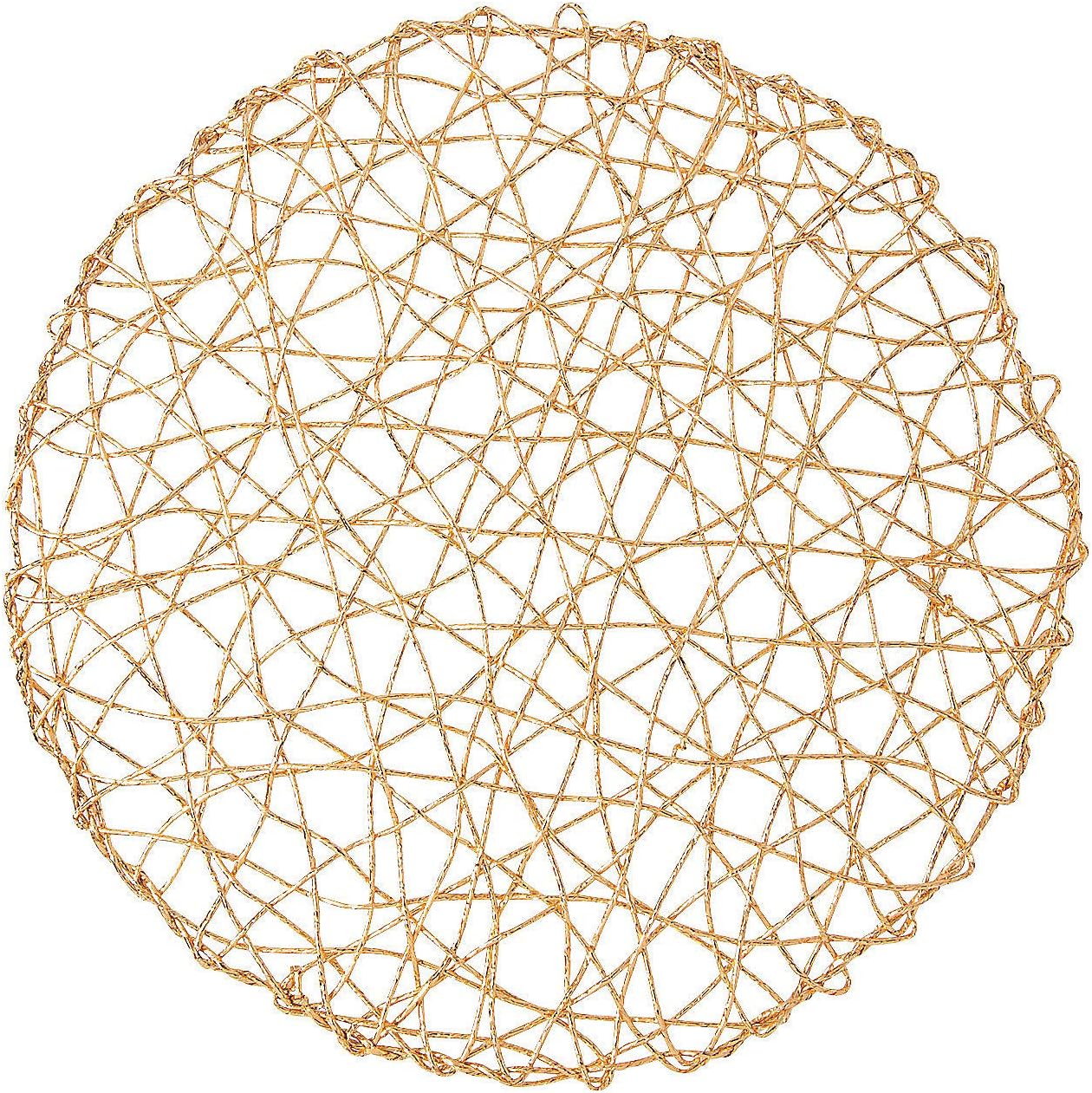 Fun Express Gold Metallic String Placemat Set of 6