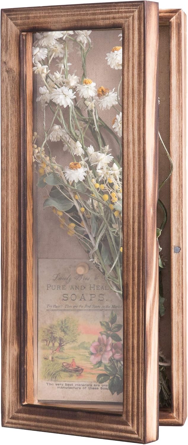 Freezing Point Shadow Box Frame 5x125 Flower Display Case