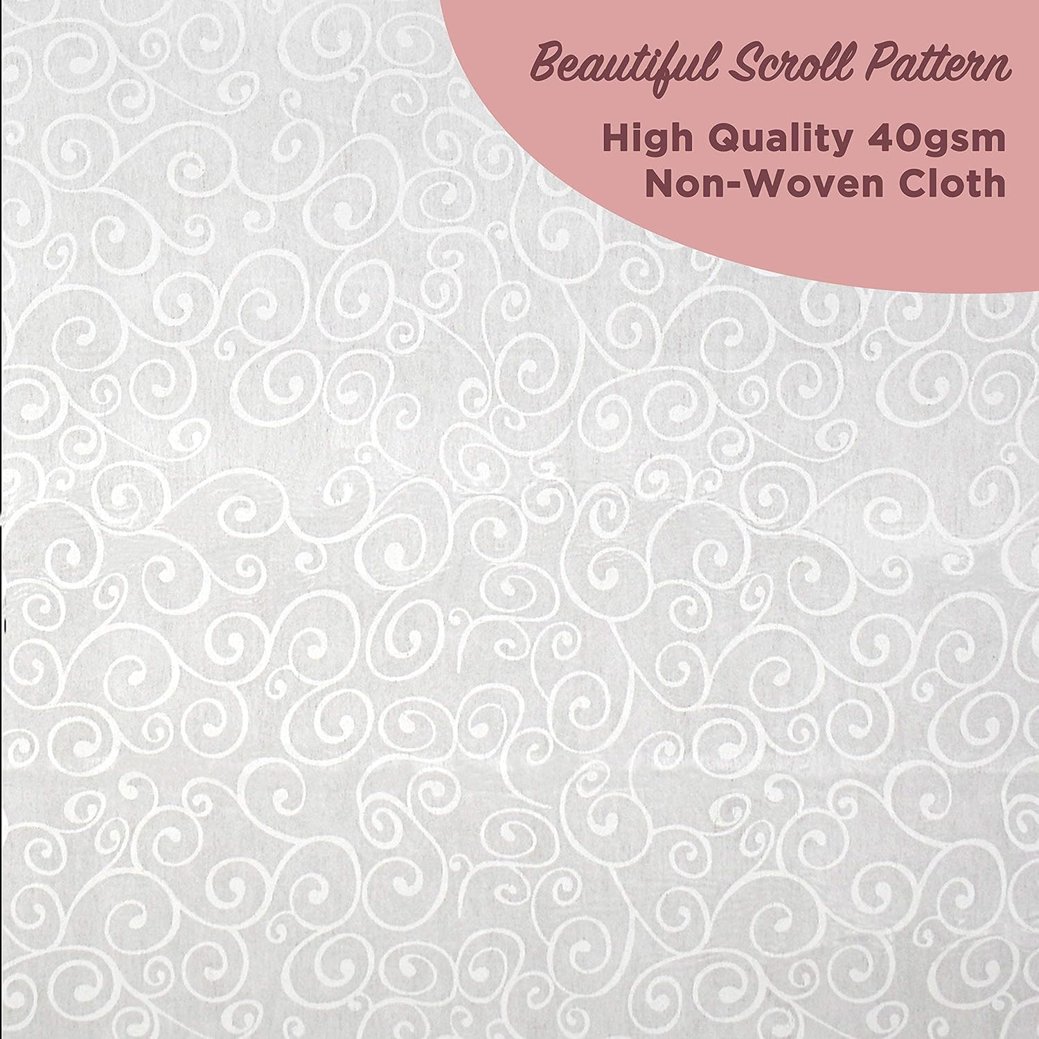 JA Homes White Wedding Aisle Runner - Durable Nylon with Double-Sided Tape