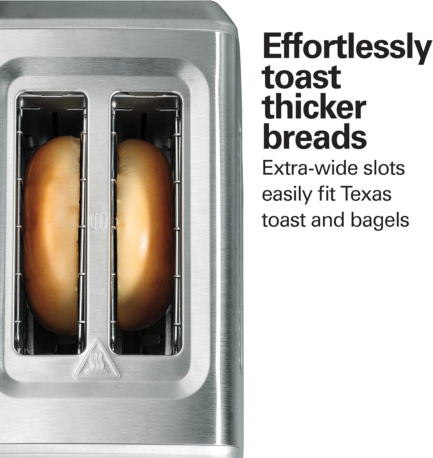 Hamilton Beach 2 Slice Toaster with Bagel Setting and Slide-Out Crumb Tray
