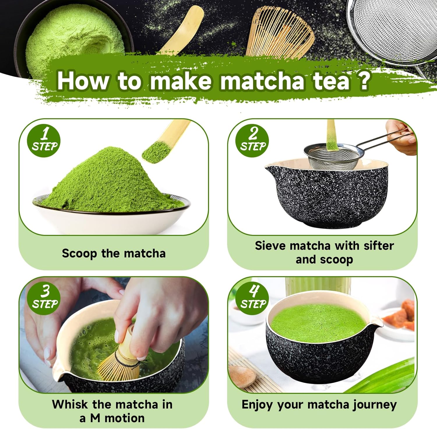 Amerzam Japanese Matcha Set - Complete Ceremony Collection