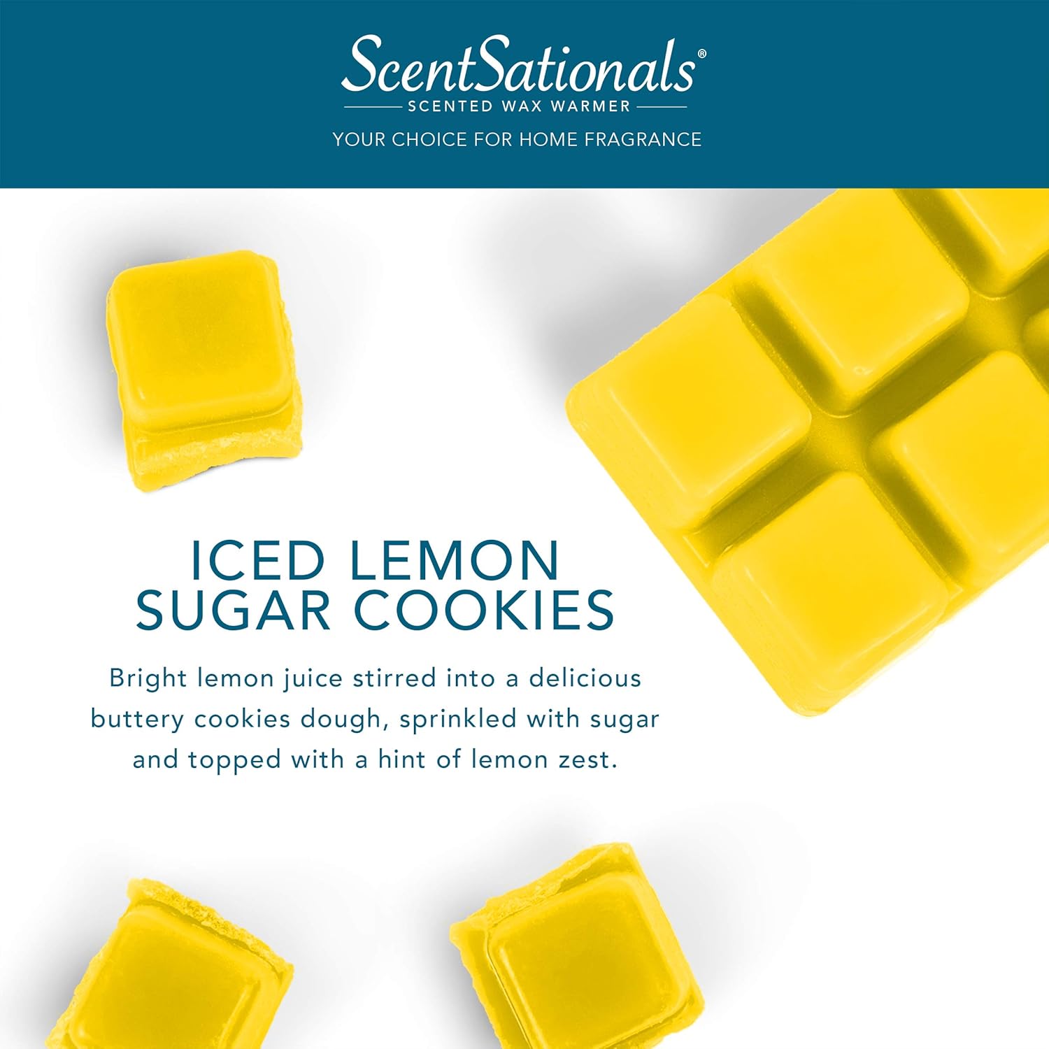 Scentsationals Wax Melts Iced Lemon Sugar Cookies 10oz 24-Cubes