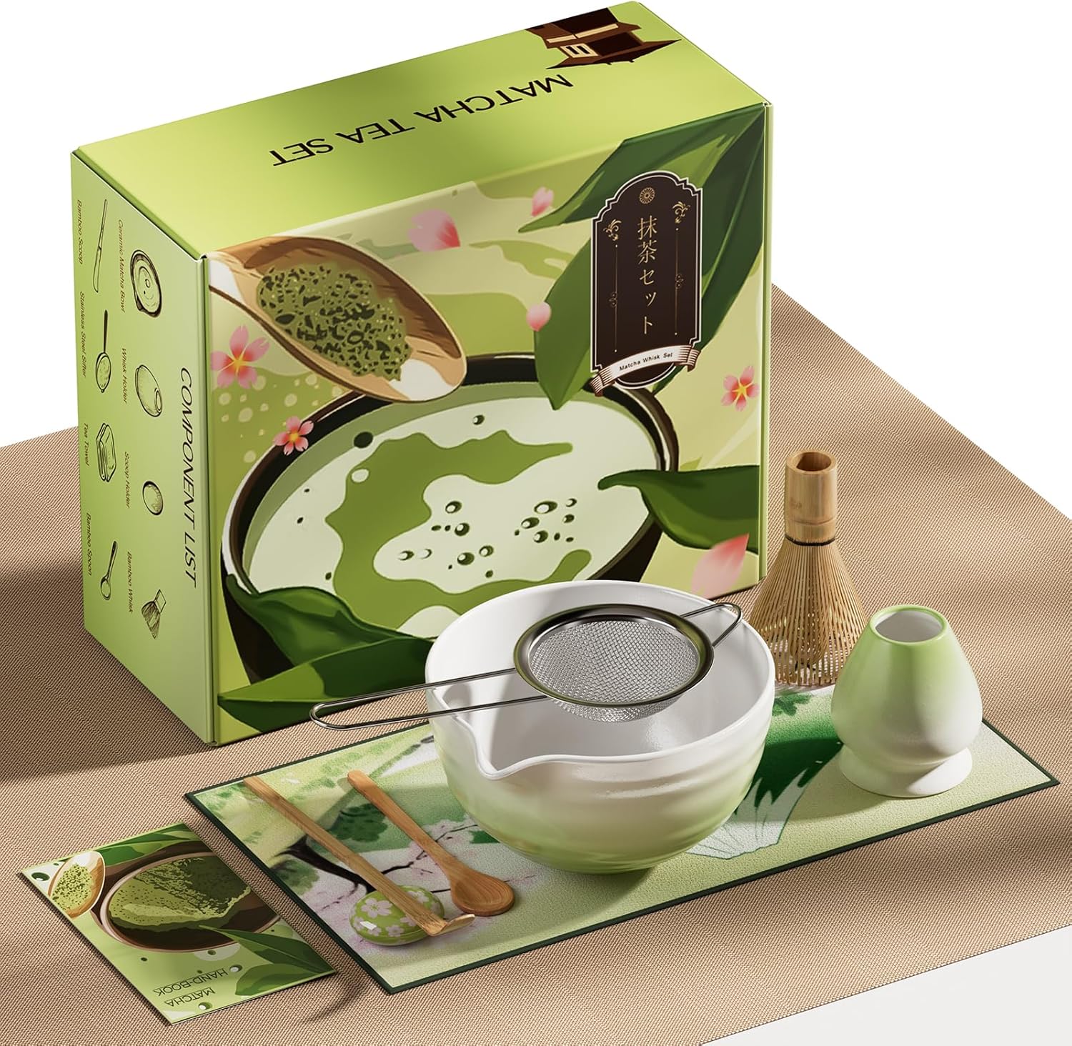 Geyphug 8-Piece Matcha Set with Bowl and Whisk