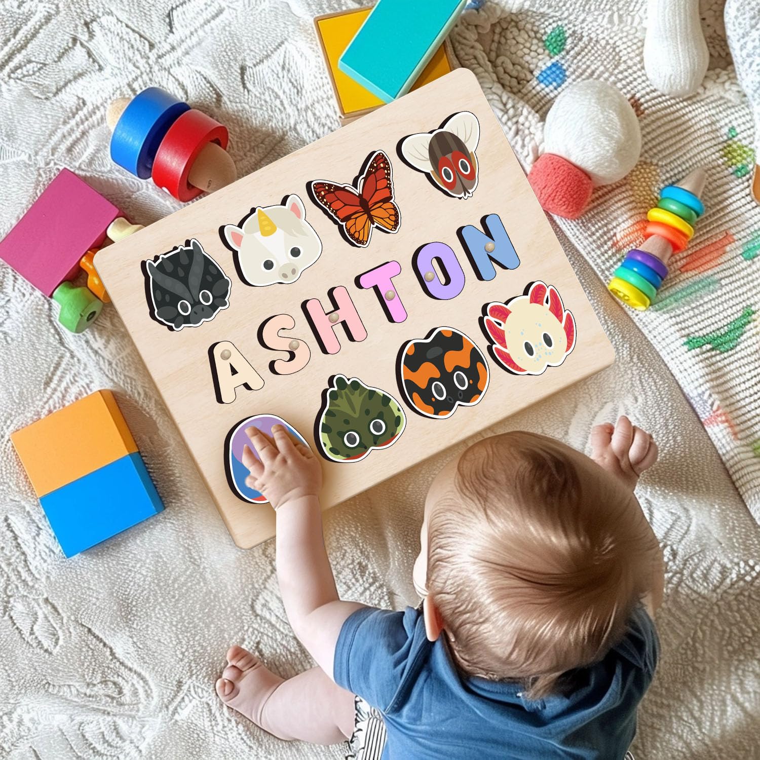 Personalized Wooden Name Puzzle For Toddlers