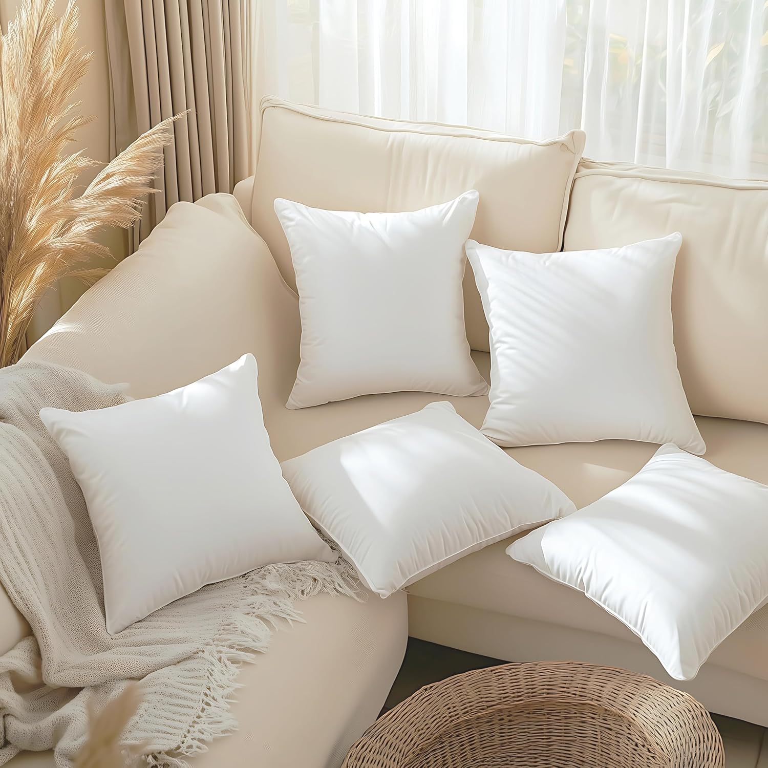 Mocassi Premium Ultra Soft Pillow Inserts Pack of 2