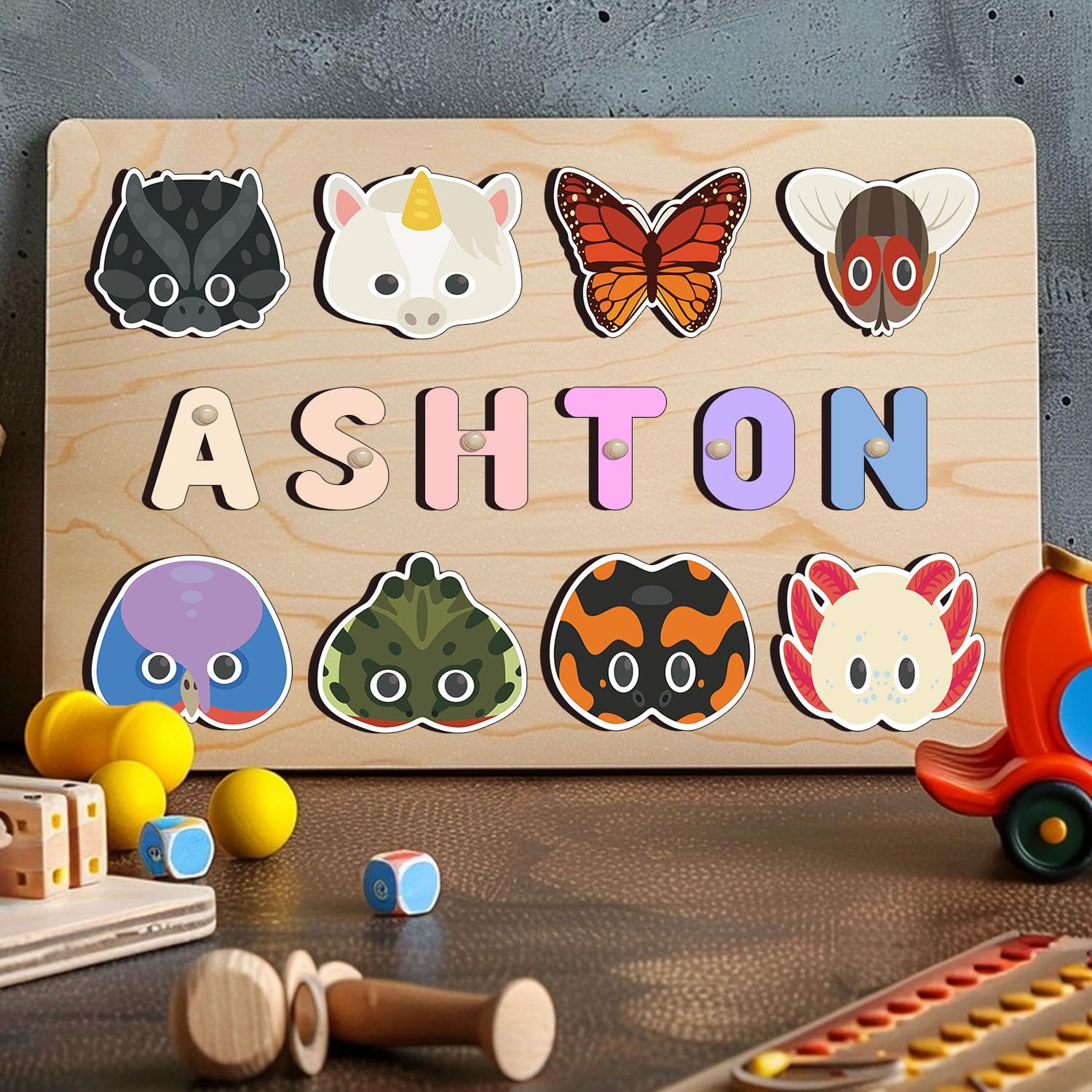 Personalized Wooden Name Puzzle For Toddlers