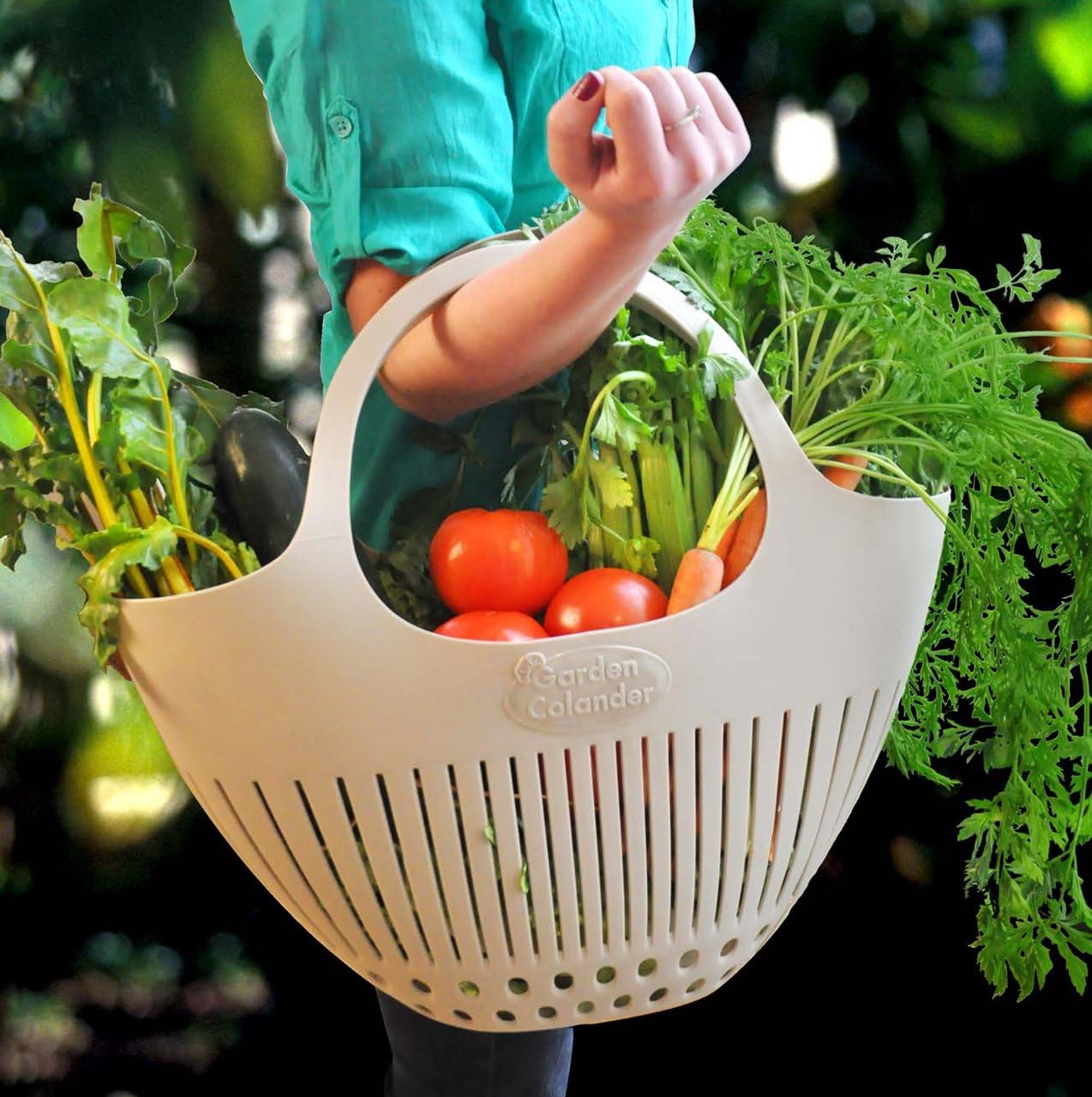 Hutzler Garden Colander Pink